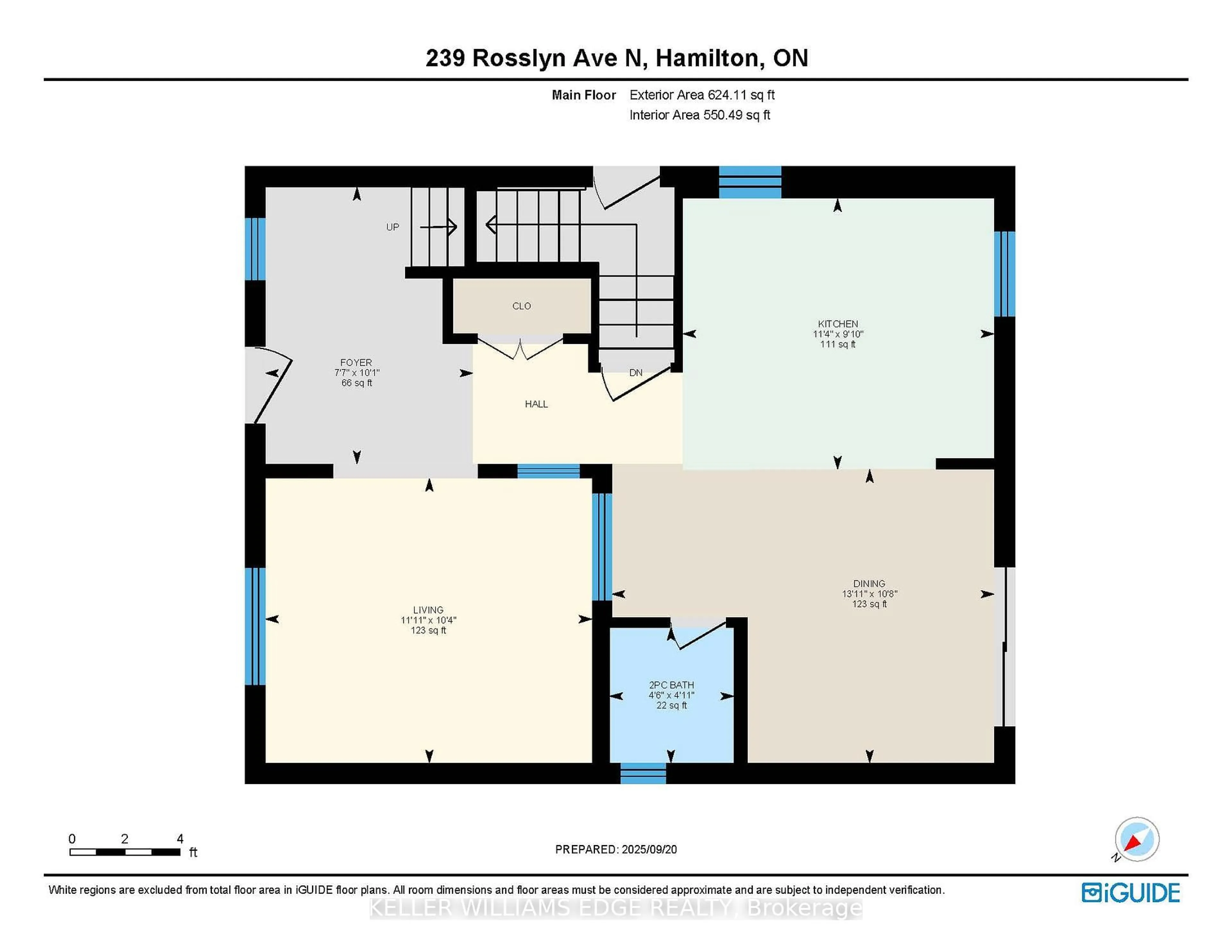 Floor plan for 239 Rosslyn Ave, Hamilton Ontario L8L 7P9