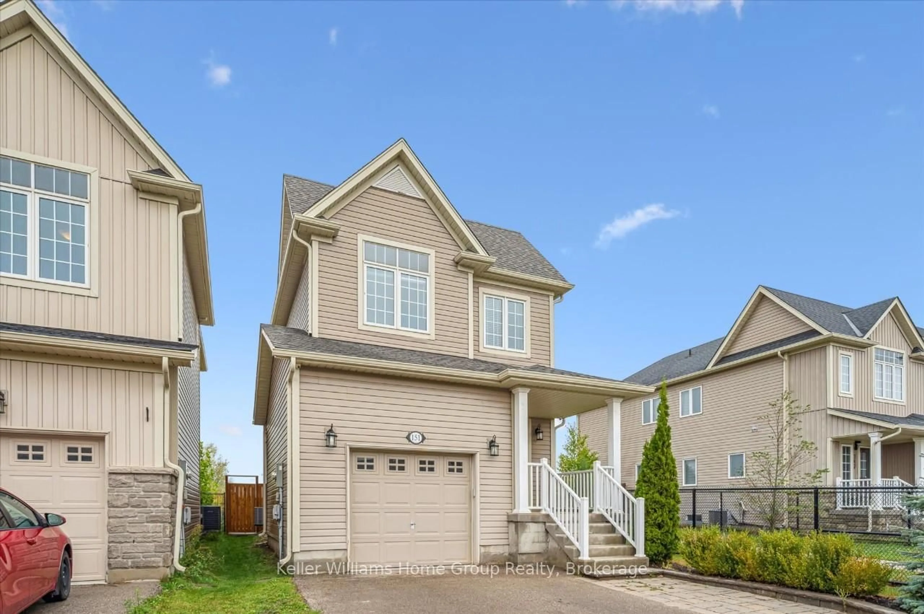 Home with vinyl exterior material, street for 151 COURTNEY St, Centre Wellington Ontario N1M 0E2