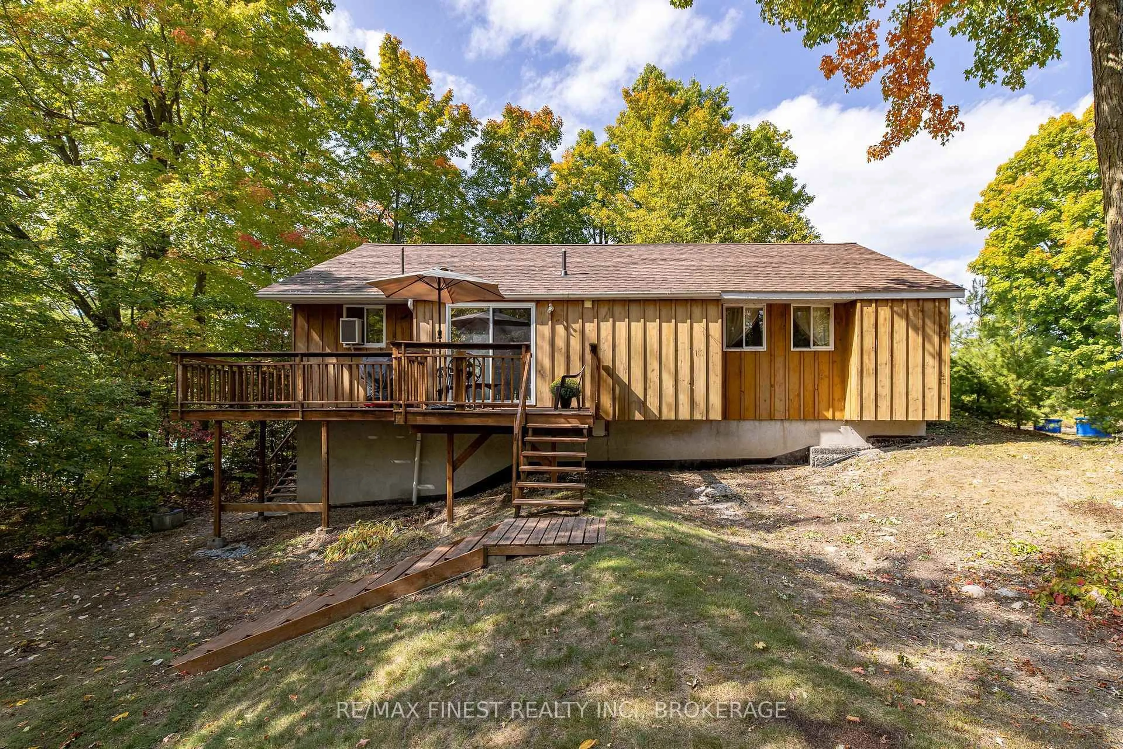 A pic from outside/outdoor area/front of a property/back of a property/a pic from drone, forest/trees view for 740C Thomas Rd, Rideau Lakes Ontario K9J 6X2