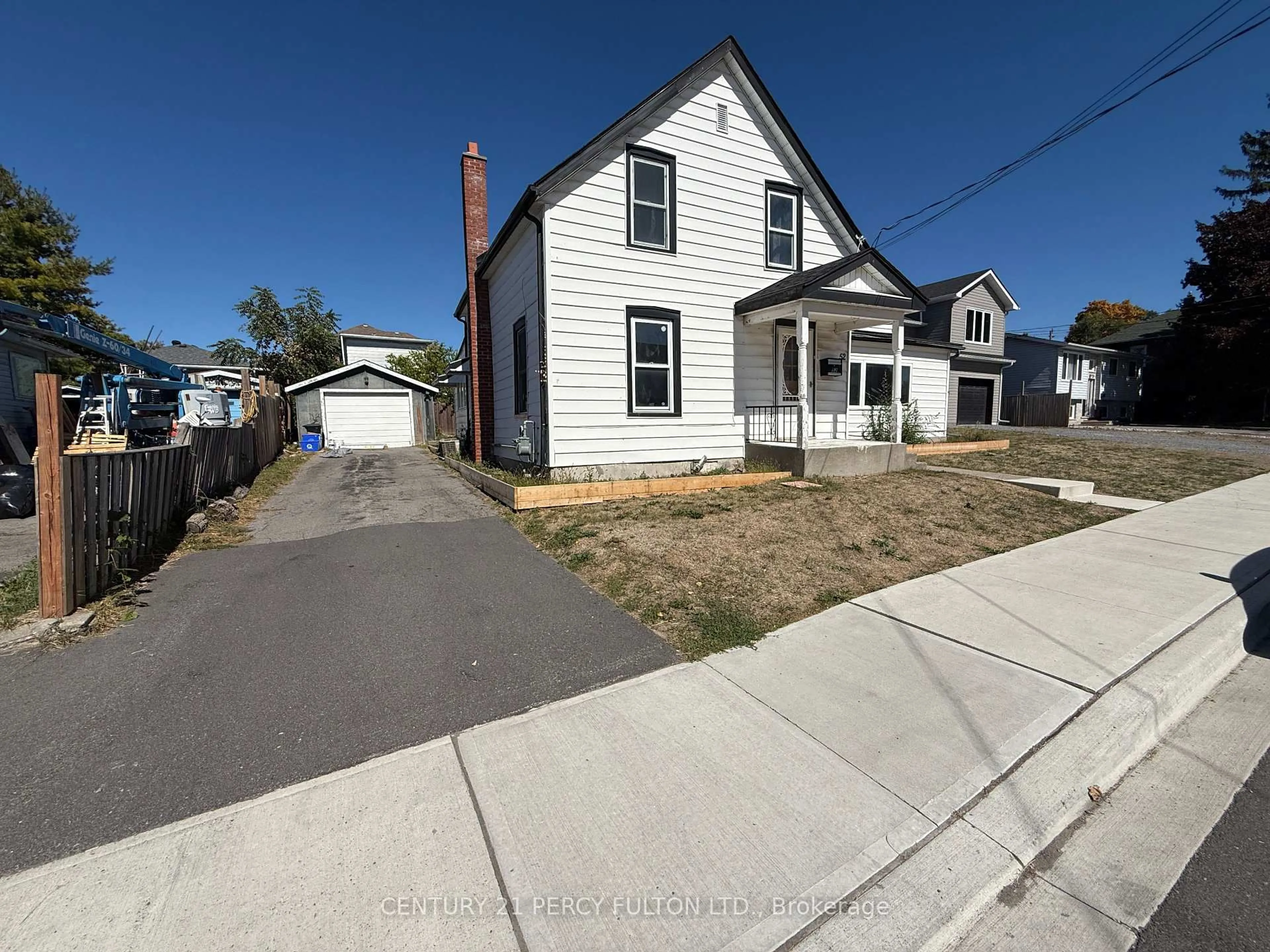 A pic from outside/outdoor area/front of a property/back of a property/a pic from drone, street for 52 Heber St, Quinte West Ontario K8V 1M9