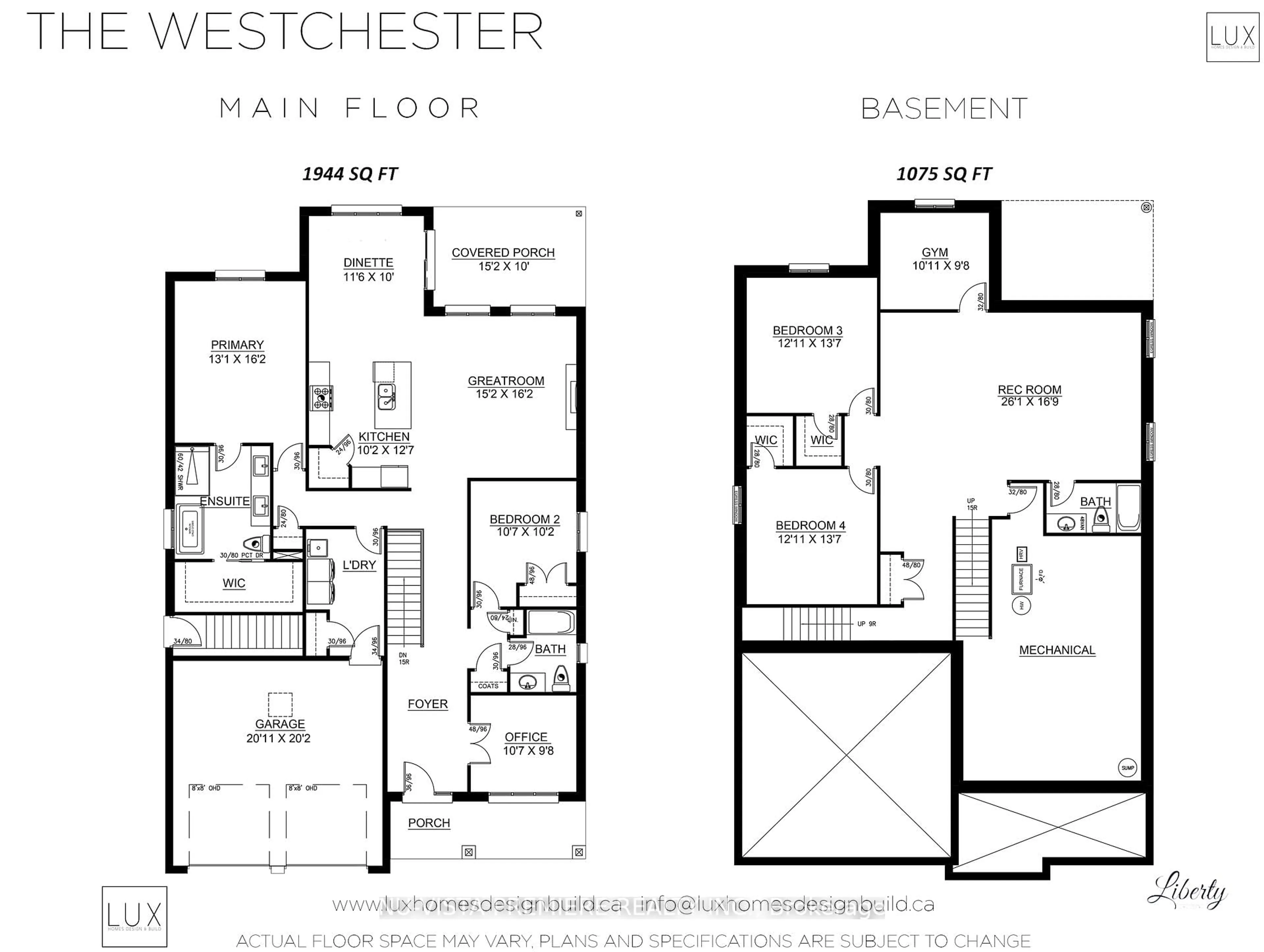 Floor plan for 4372 GREEN Bend, London South Ontario N6P 0L1