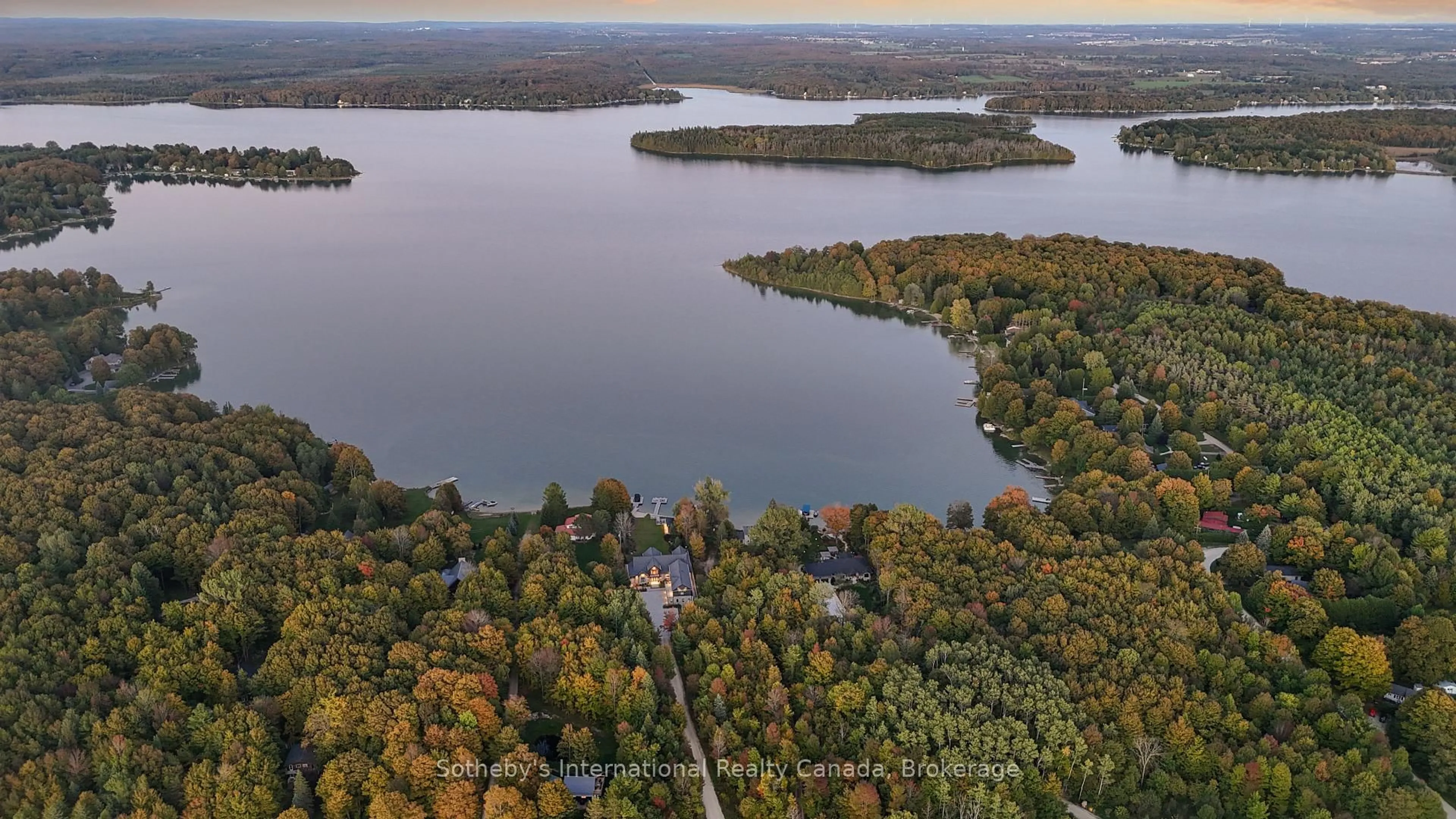 A pic from outside/outdoor area/front of a property/back of a property/a pic from drone, water/lake/river/ocean view for 194457 Grey 13 Rd, Grey Highlands Ontario N0C 1E0