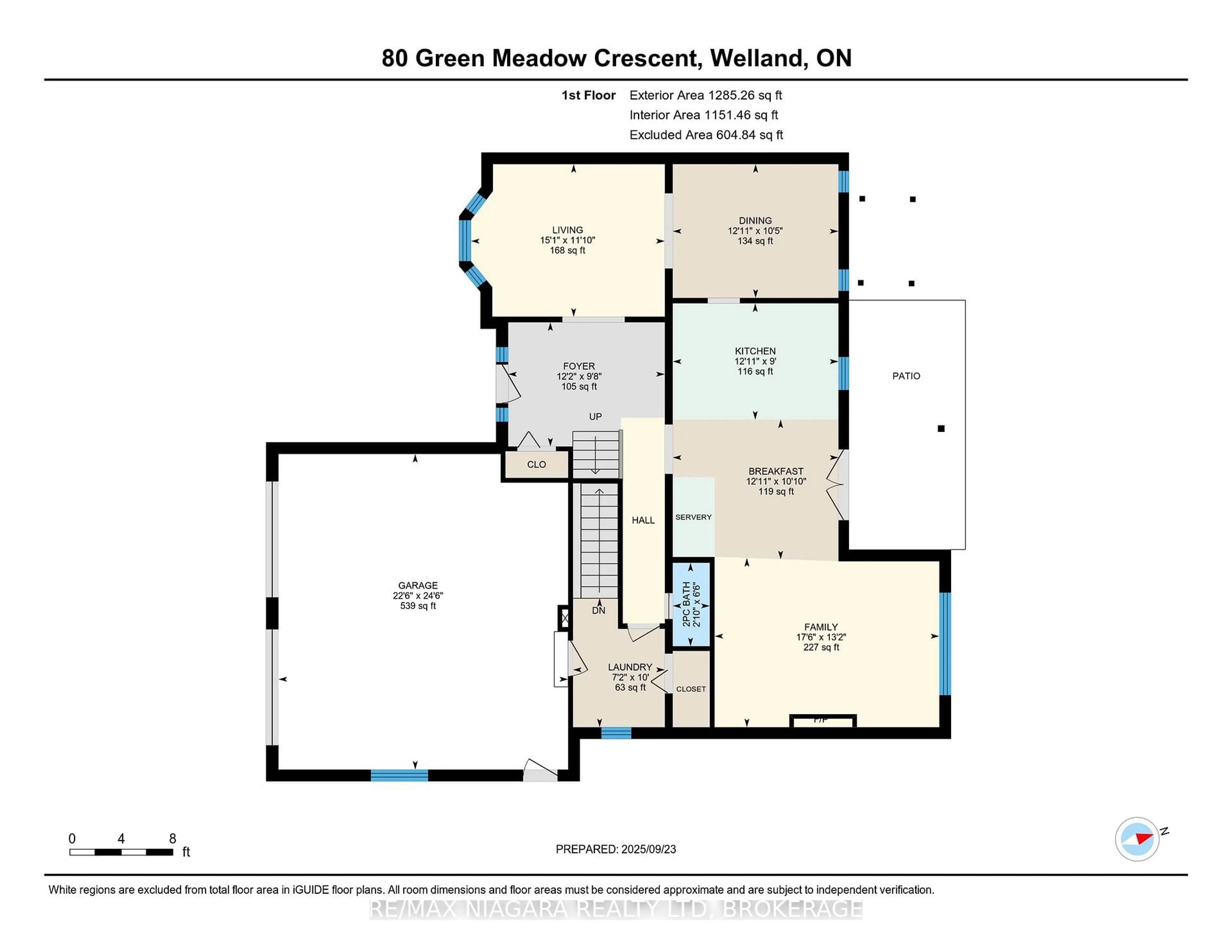 Floor plan for 80 Green Meadow Cres, Welland Ontario L3C 6X4