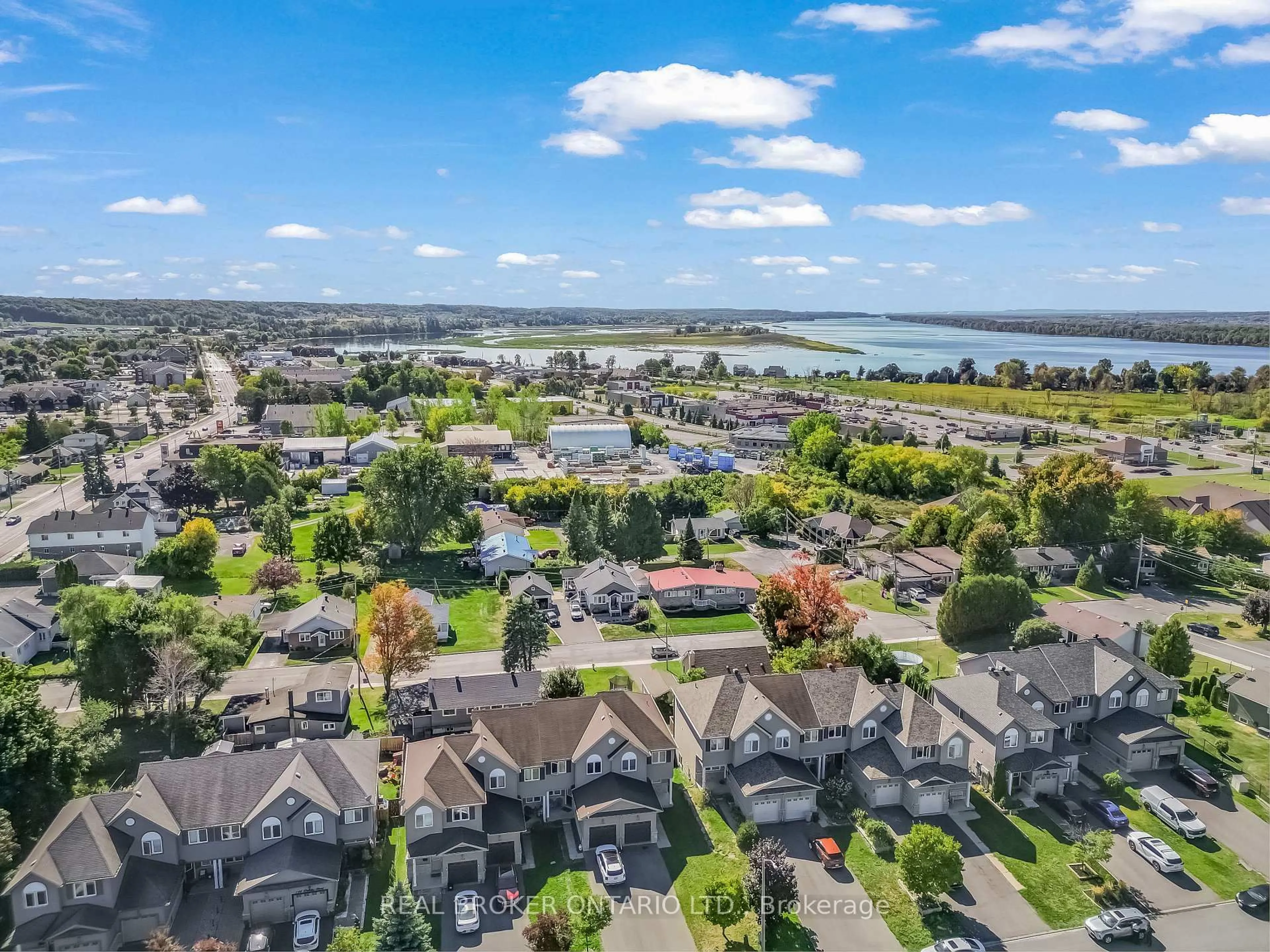 A pic from outside/outdoor area/front of a property/back of a property/a pic from drone, water/lake/river/ocean view for 132 Dahlia St, Clarence-Rockland Ontario K4K 0G1