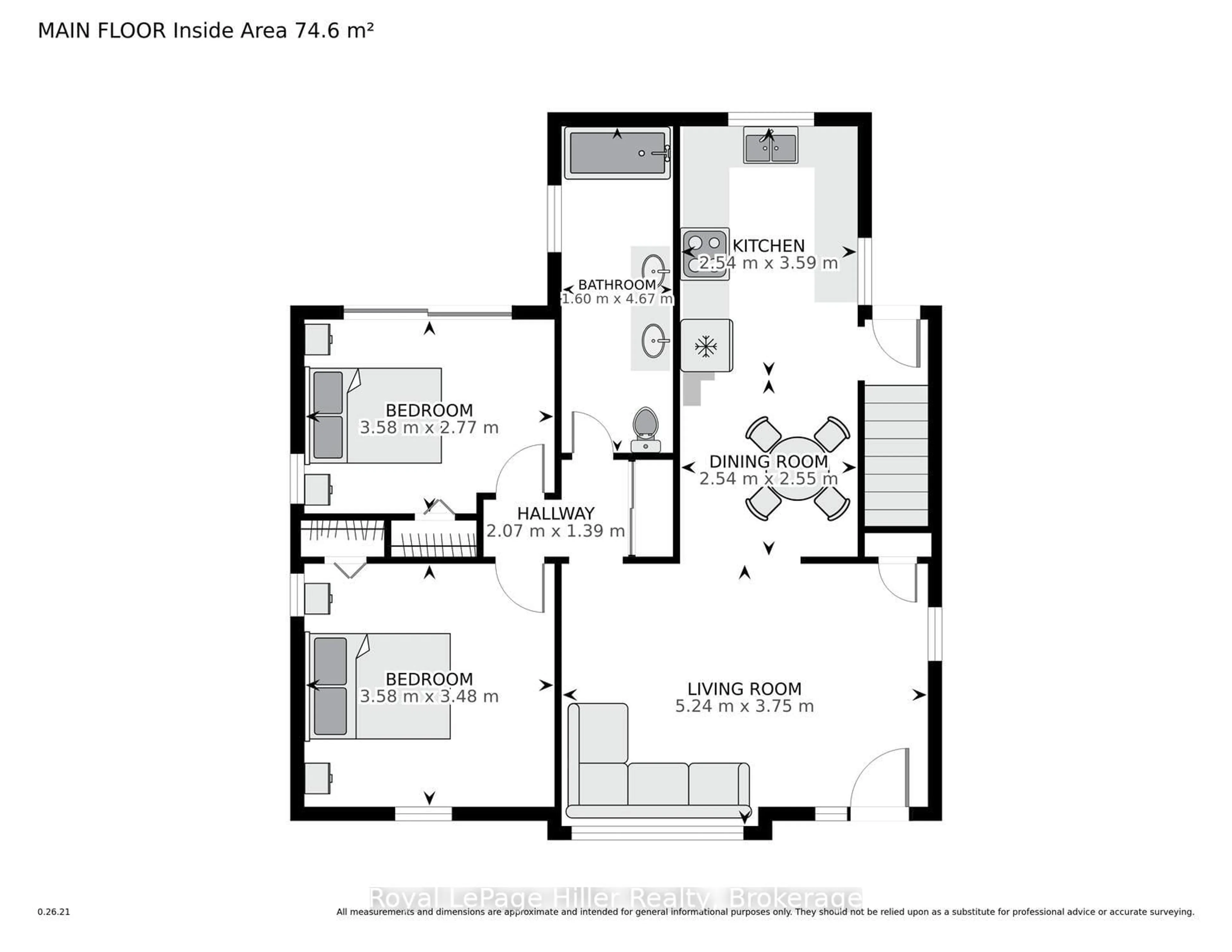 Floor plan for 540 Albert St, Stratford Ontario N5A 3L5