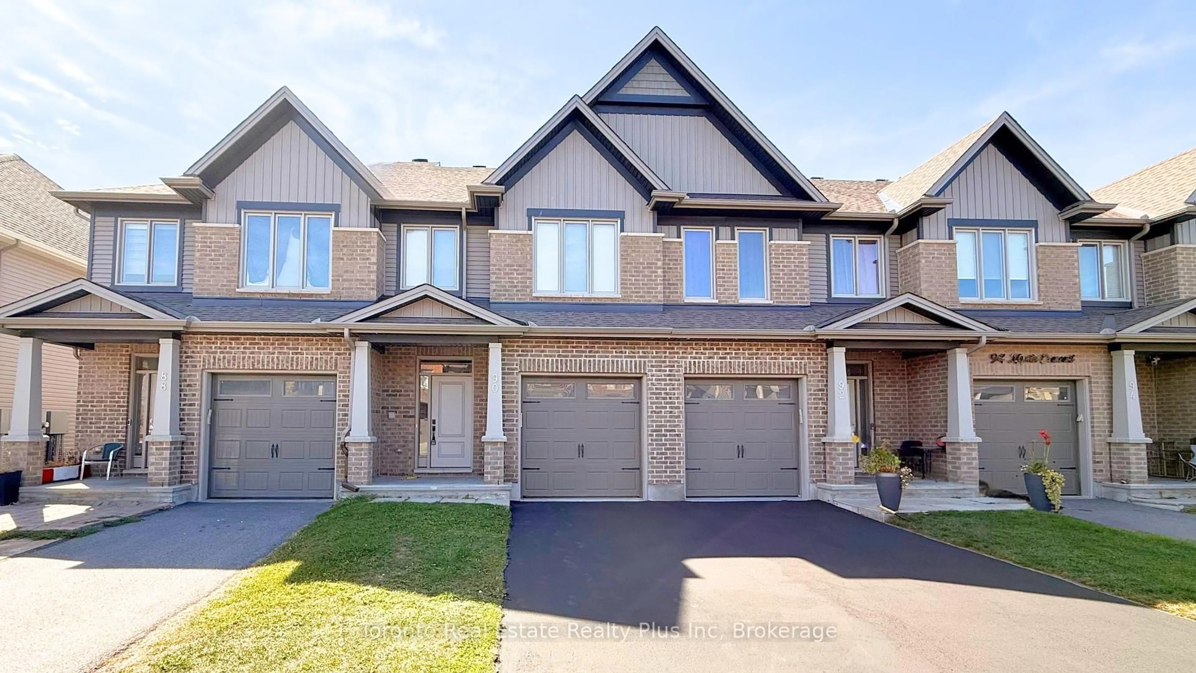 Home with brick exterior material, street for 90 NEPETA Cres, Ottawa Ontario K1T 0S6