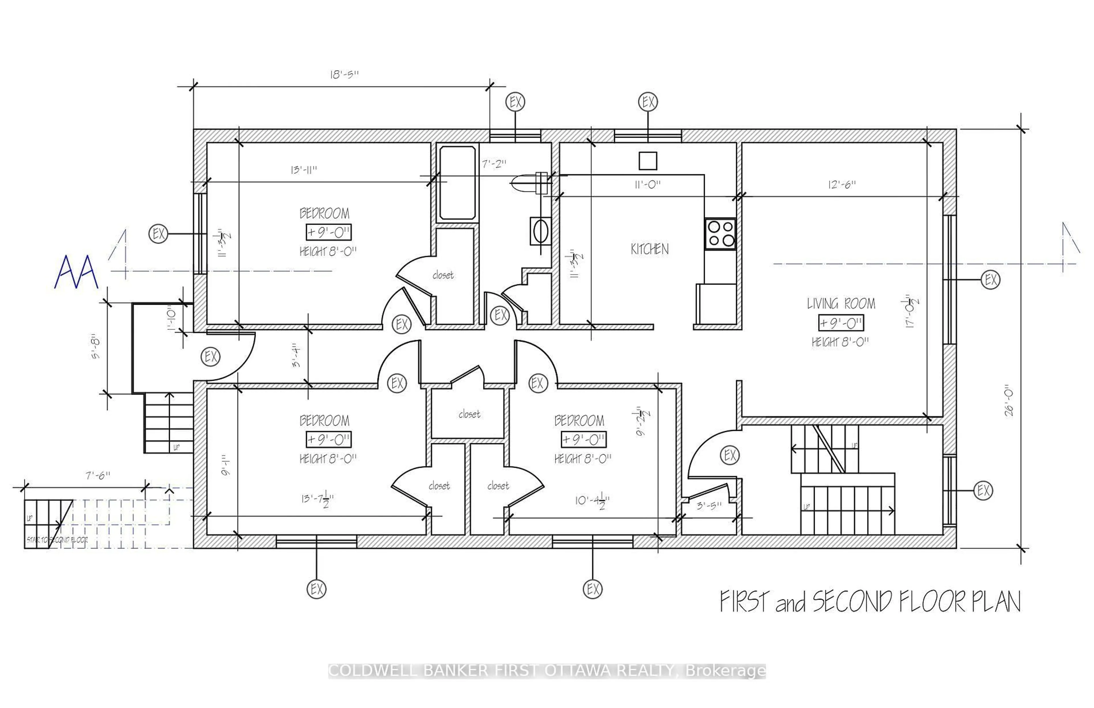 Floor plan for 902 Watson St, Ottawa Ontario K2B 6B9