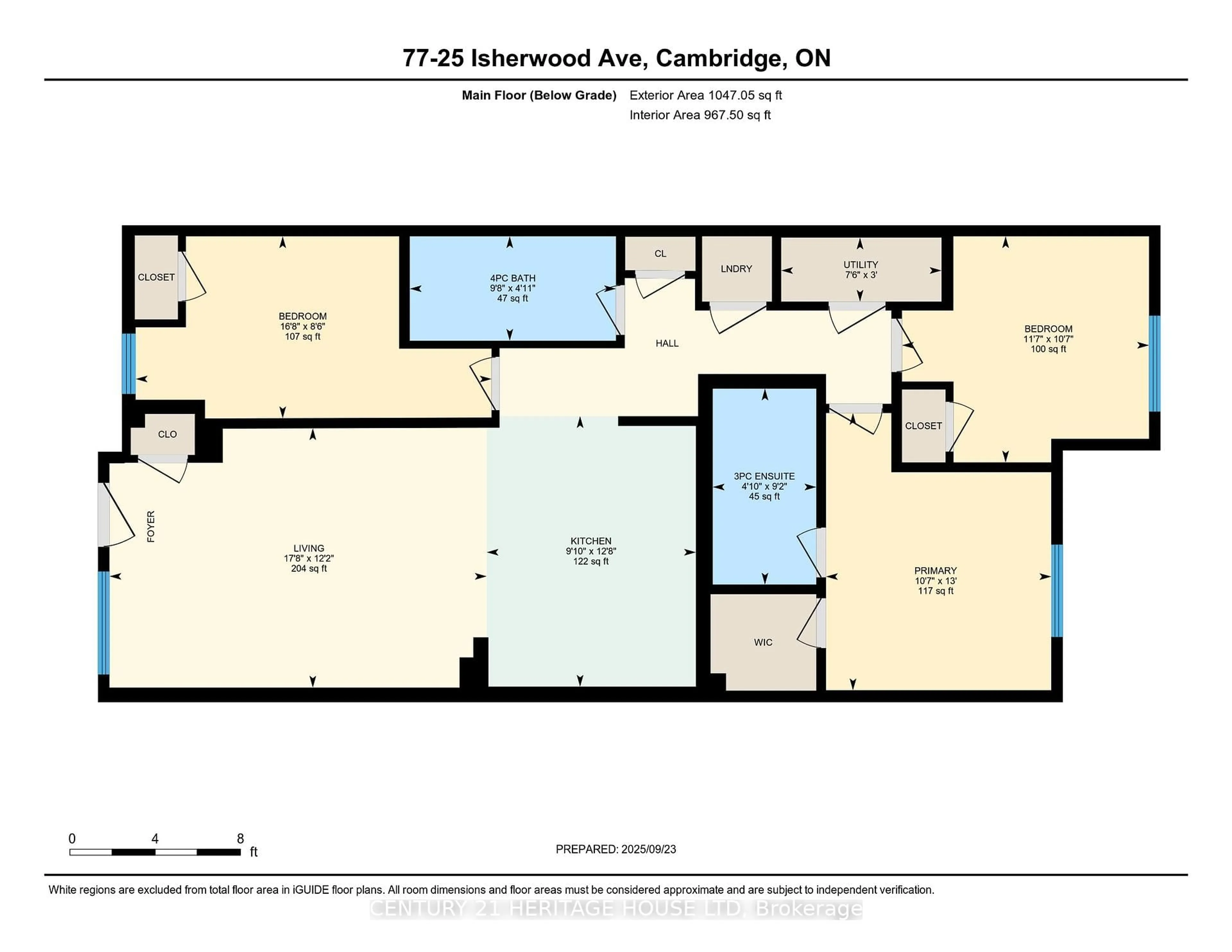 Floor plan for 25 Isherwood Ave #77, Cambridge Ontario N1S 1B3
