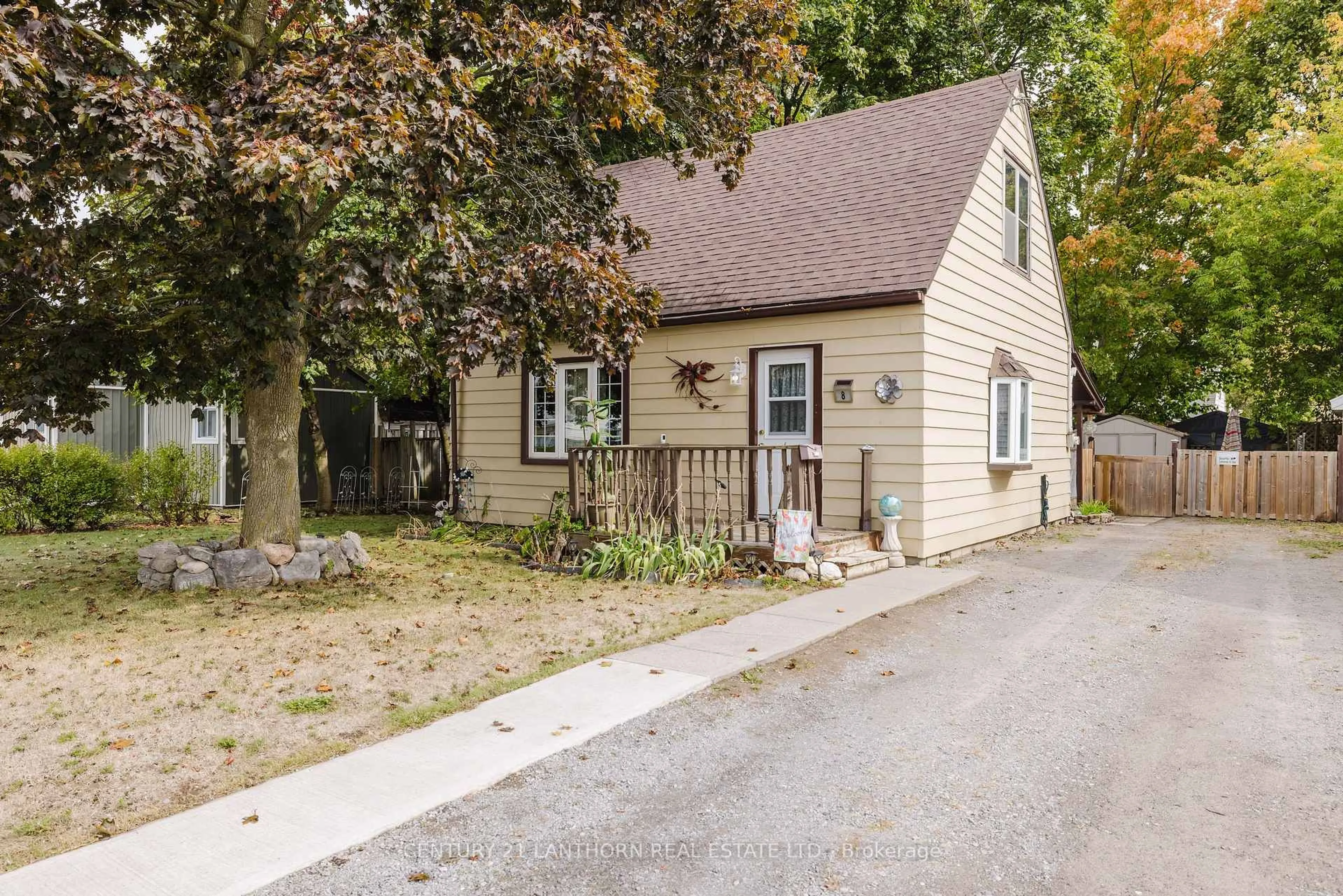 Home with vinyl exterior material, street for 8 Johnson Rd, Quinte West Ontario K8V 2W7