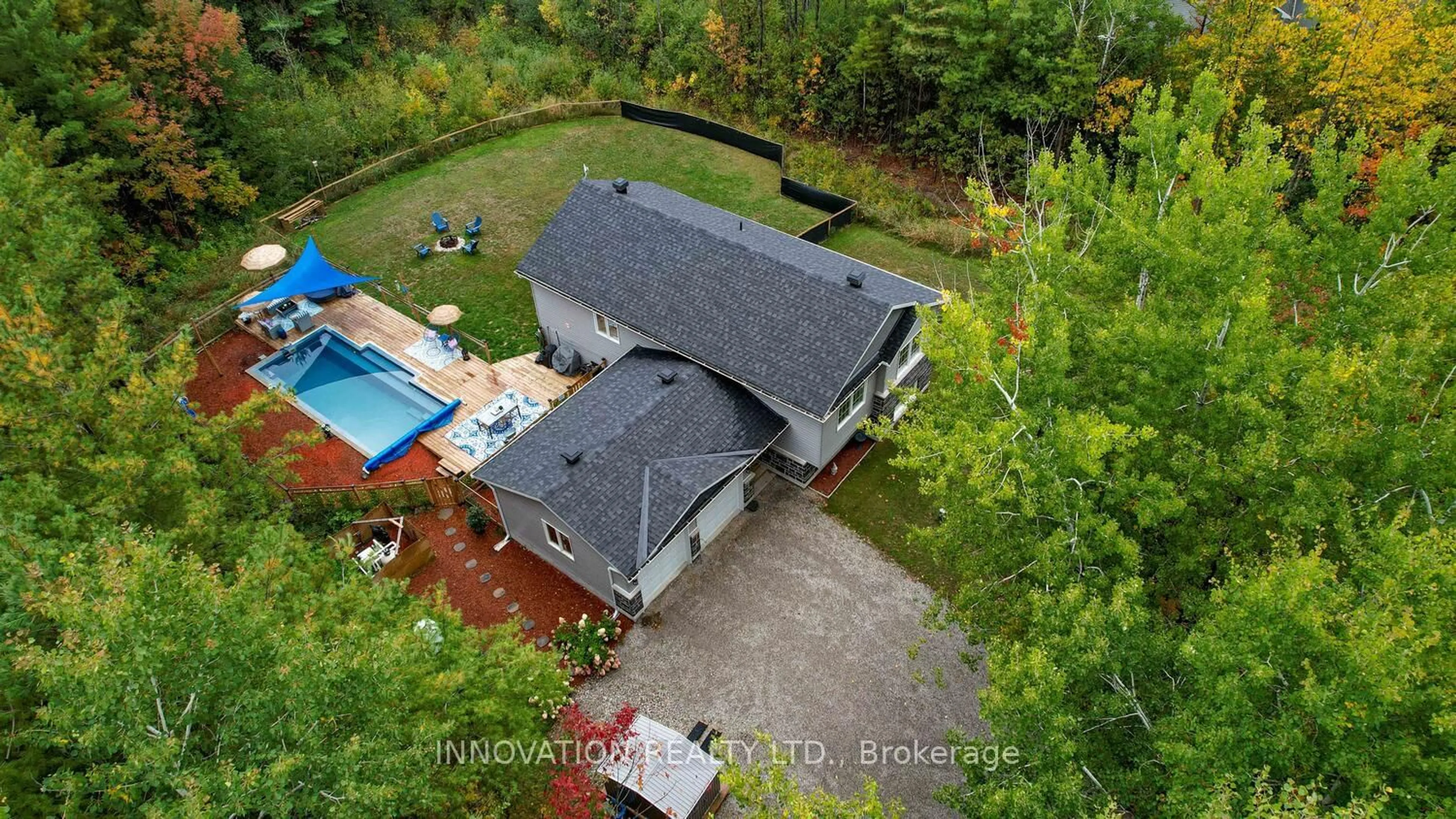 A pic from outside/outdoor area/front of a property/back of a property/a pic from drone, unknown for 1171 Nolans Rd, Smiths Falls Ontario K7A 4S6