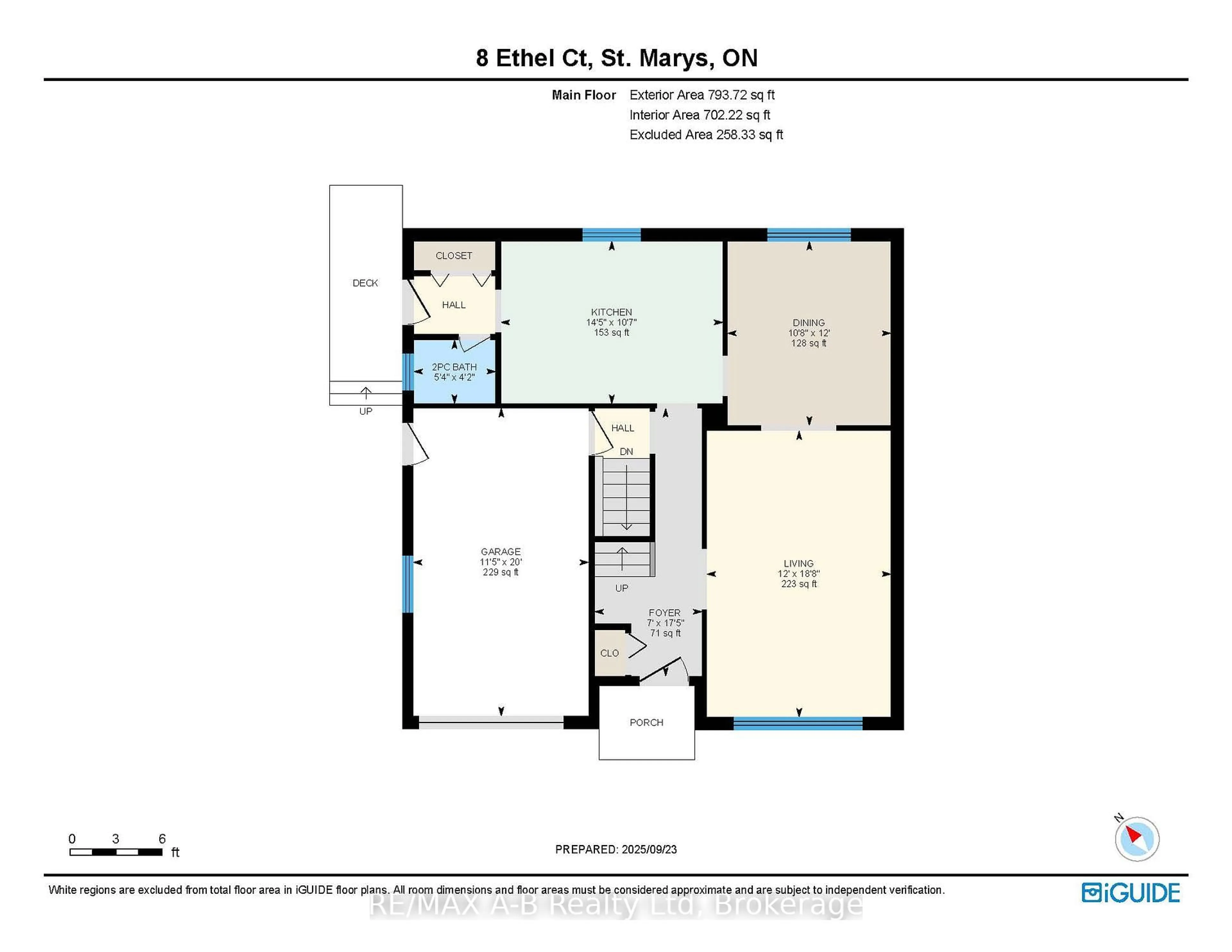 Floor plan for 8 Ethel Crt, St. Marys Ontario N4X 1B3
