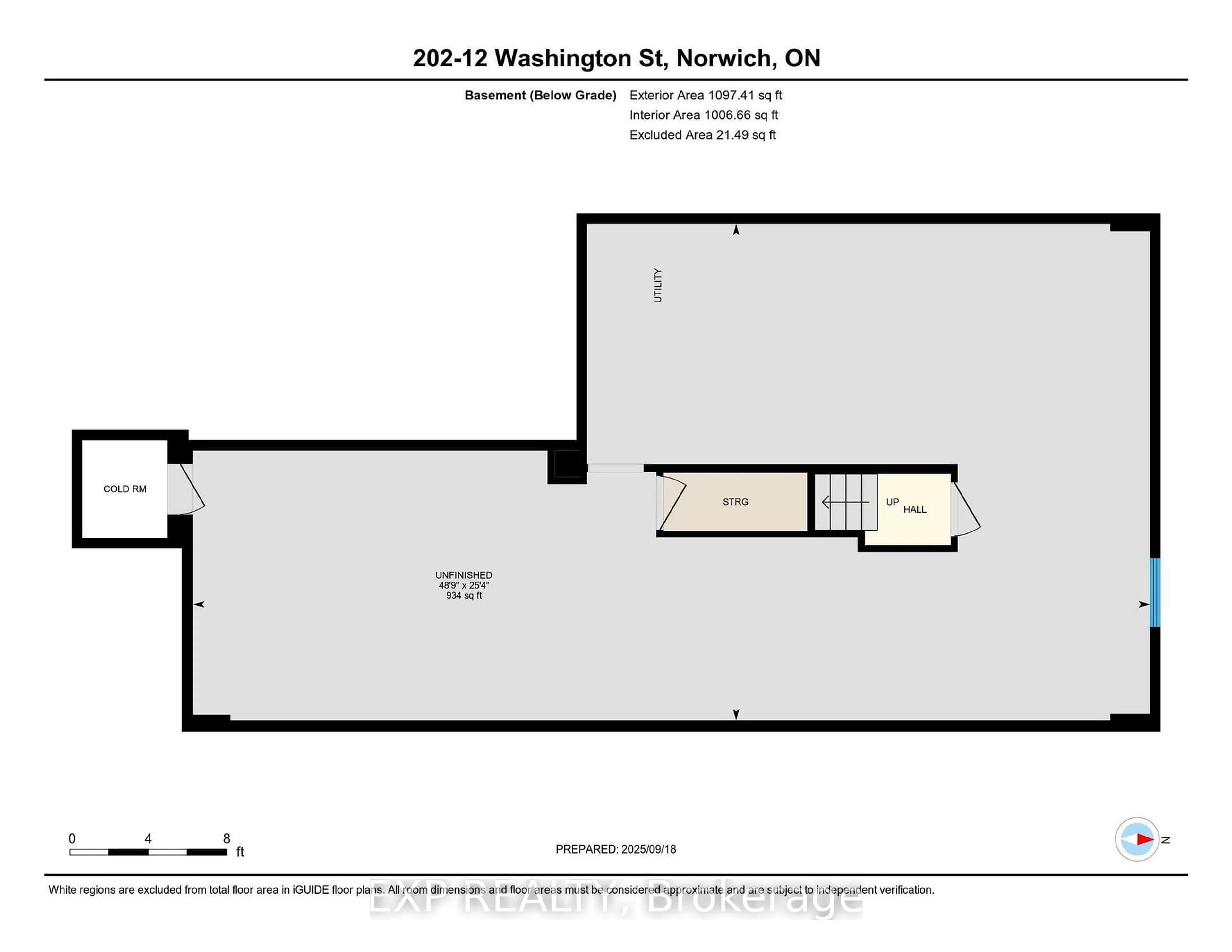 Floor plan for 12 Washington St #103, Norwich Ontario N0J 1P0