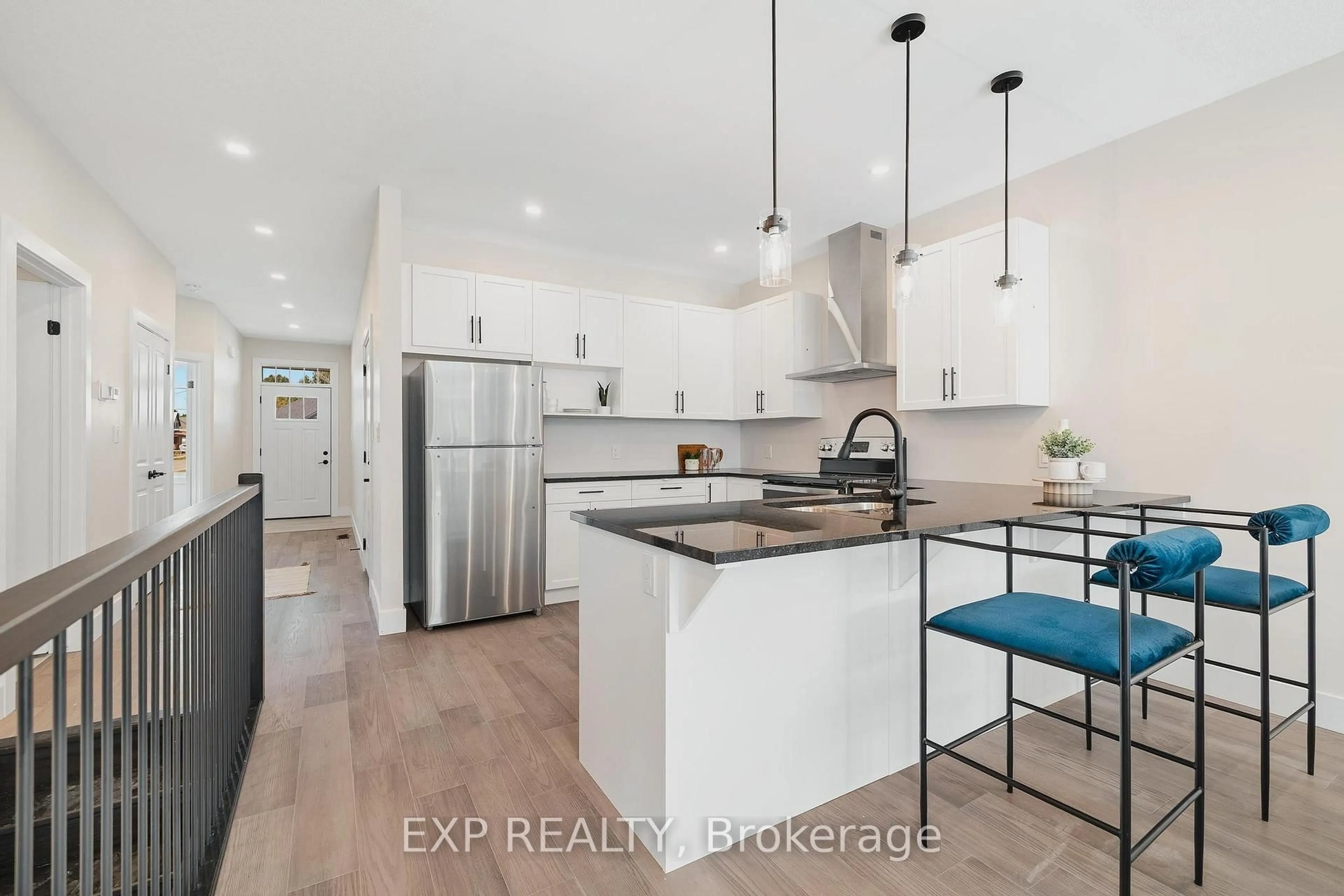 Open concept kitchen, ceramic/tile floor for 12 Washington St #103, Norwich Ontario N0J 1P0
