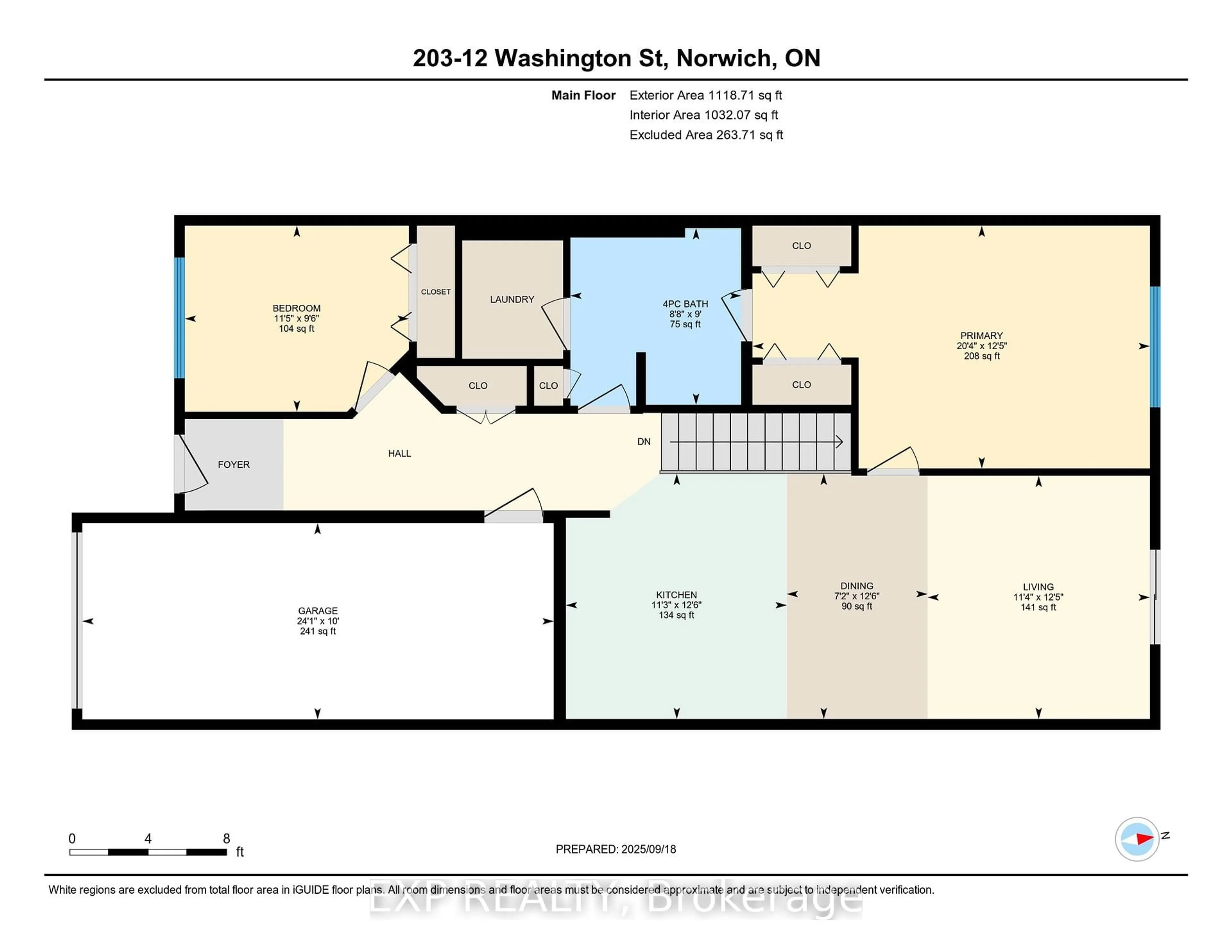 Floor plan for 12 Washington St #203, Norwich Ontario N0J 1P0
