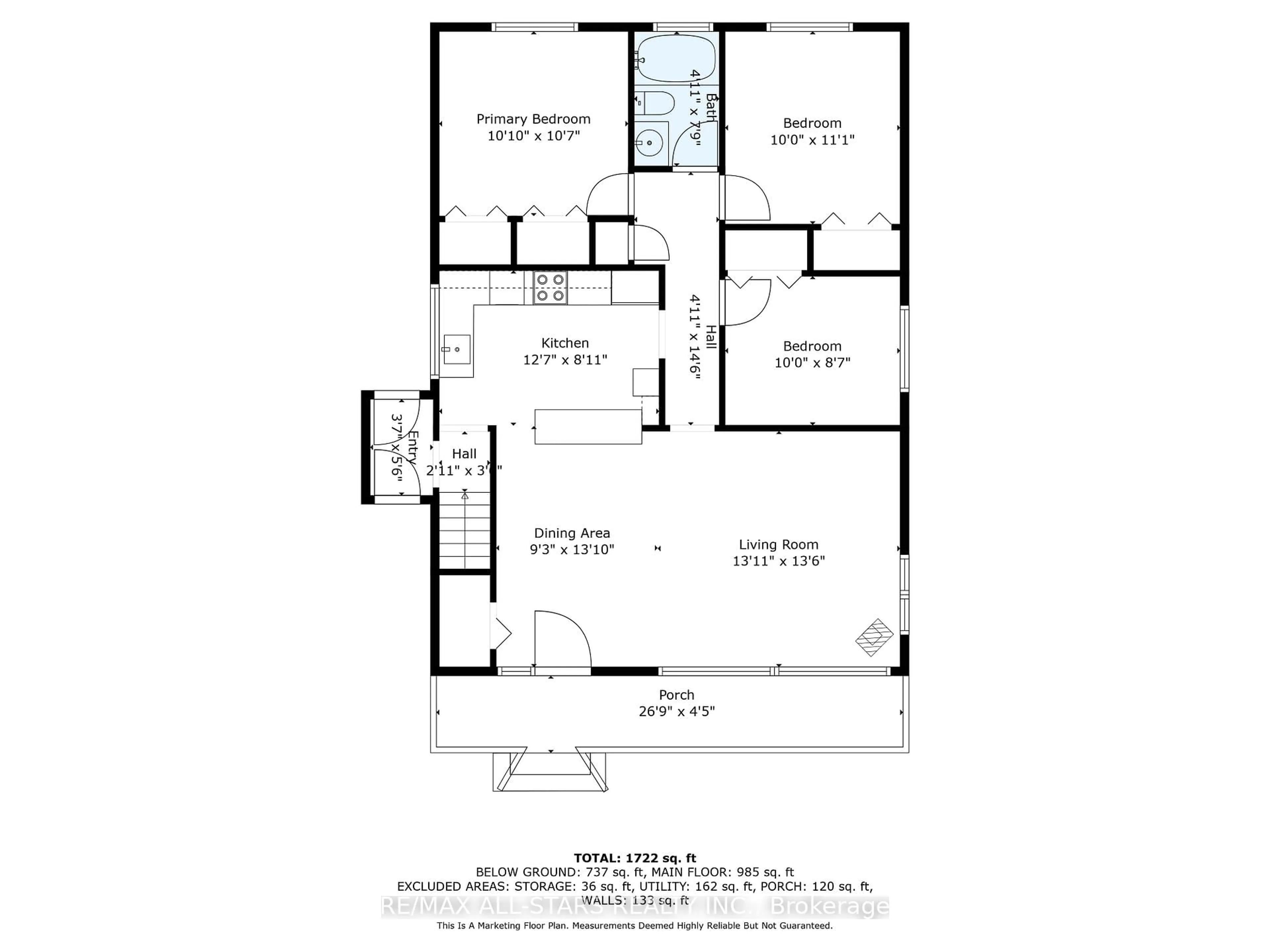 Floor plan for 126 Marina Blvd, Peterborough Ontario K9H 6M6