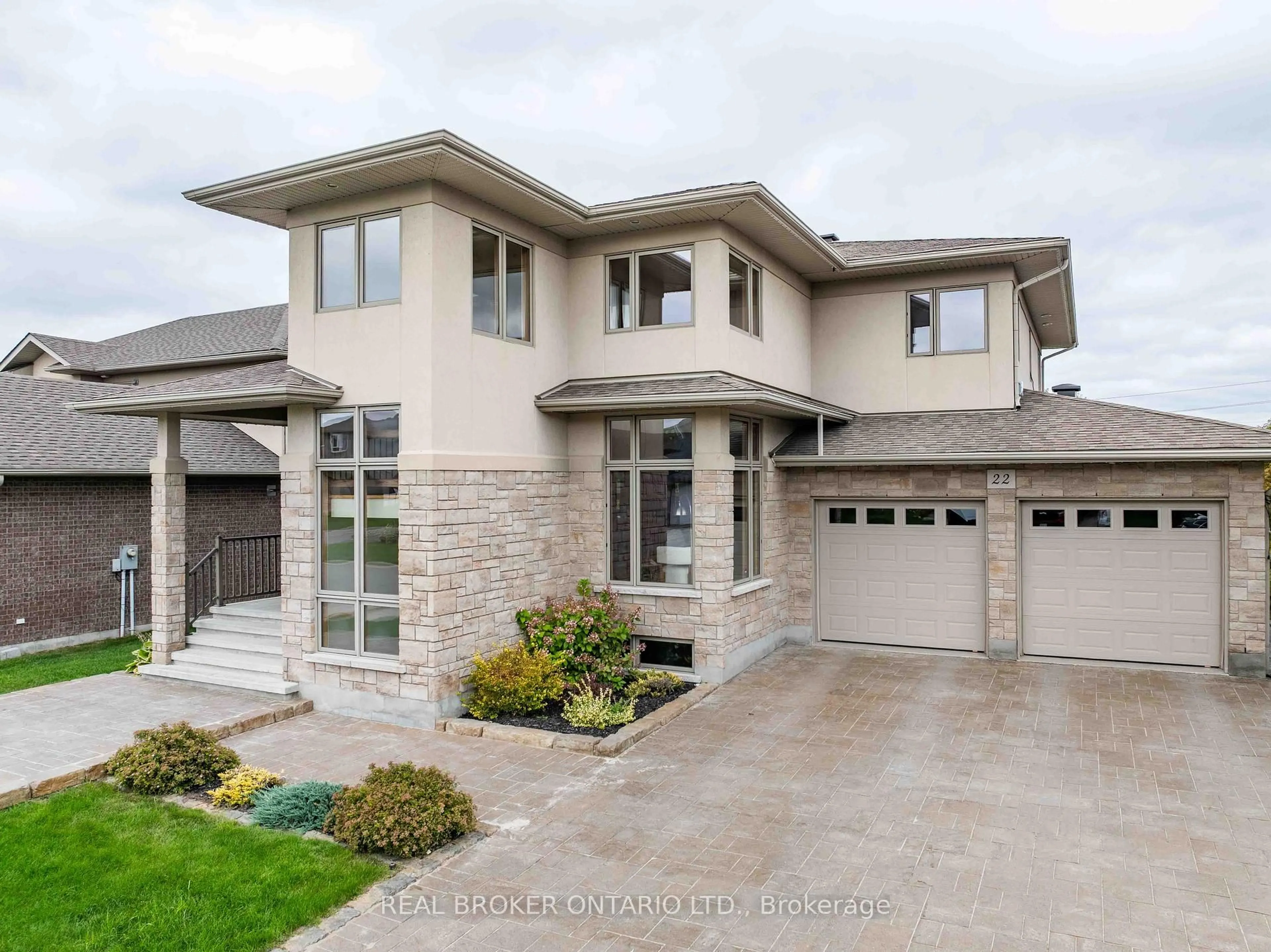 Home with brick exterior material, street for 22 Landreville Dr, Greater Sudbury Ontario P3A 0A1