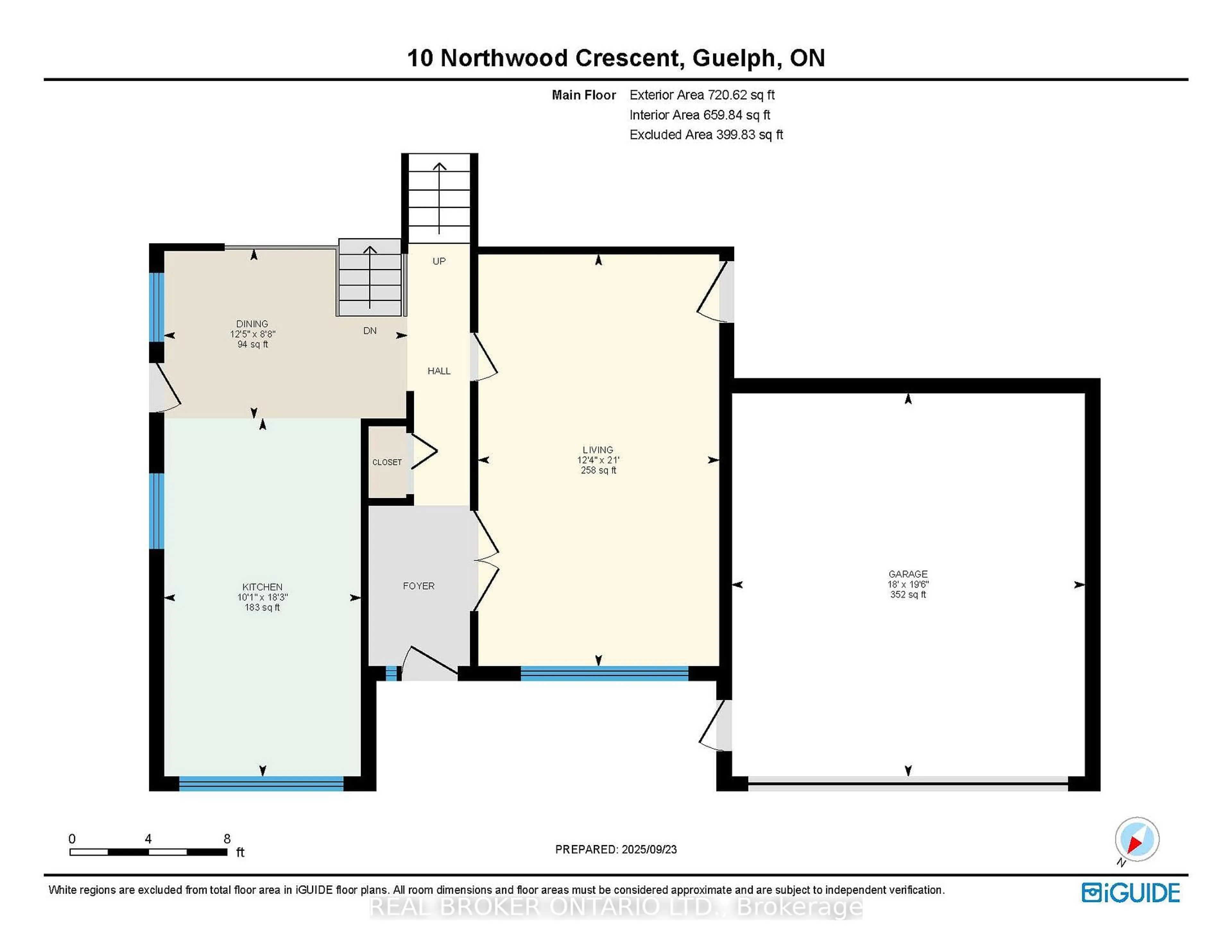Floor plan for 10 Northwood Cres, Guelph Ontario N1H 6Z4