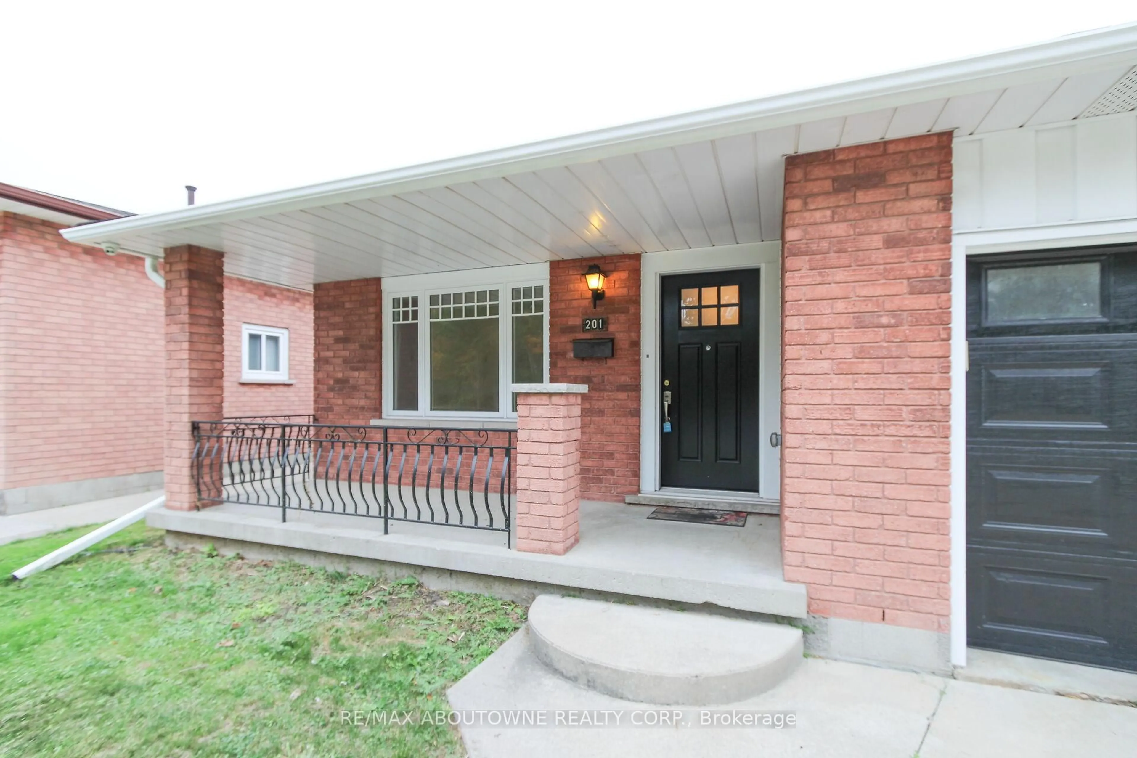 Home with brick exterior material, street for 201 Bow Valley Dr, Hamilton Ontario L8E 4J4