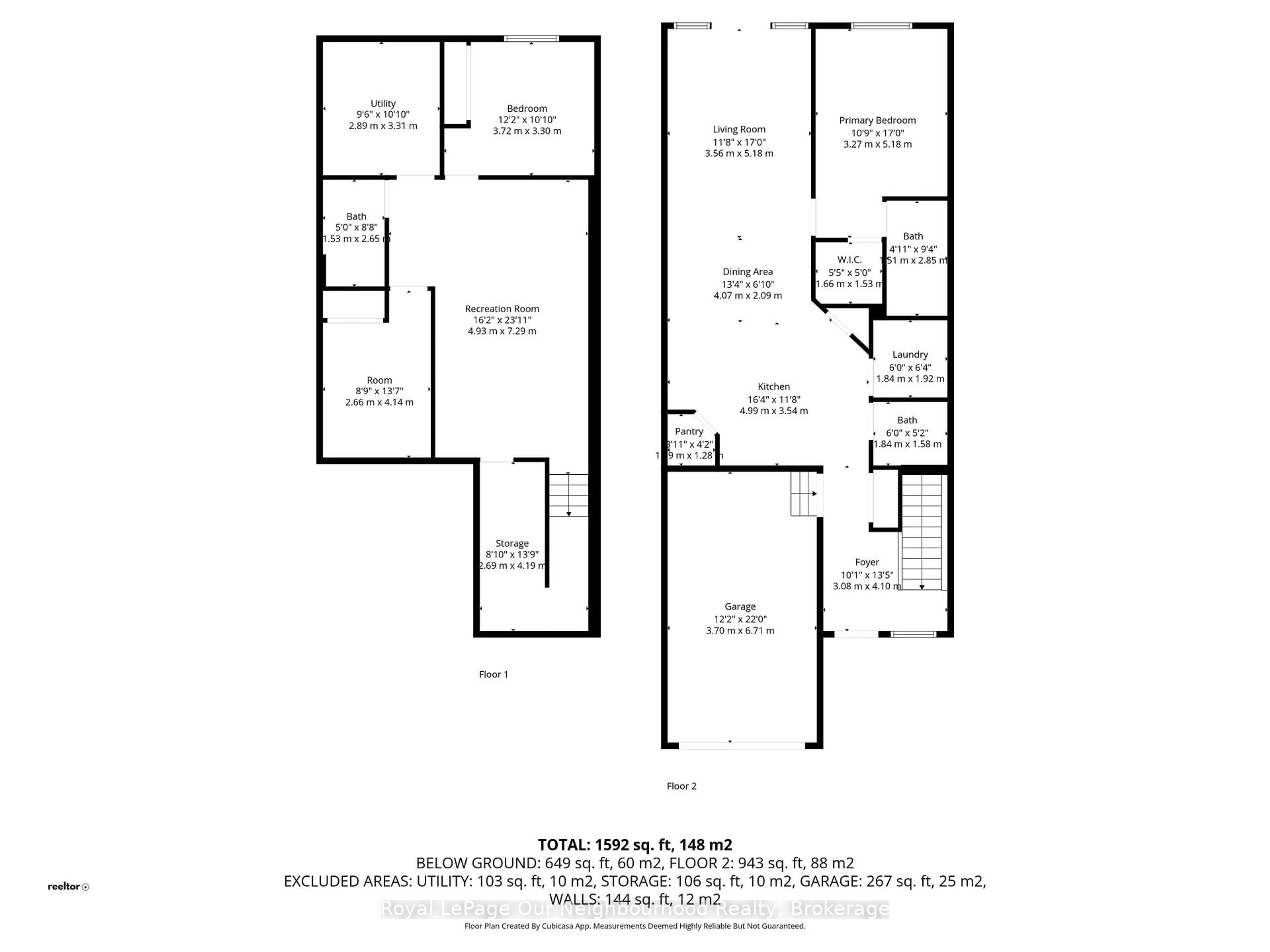 Floor plan for 6 Mavis Way, Belleville Ontario K8P 0G2