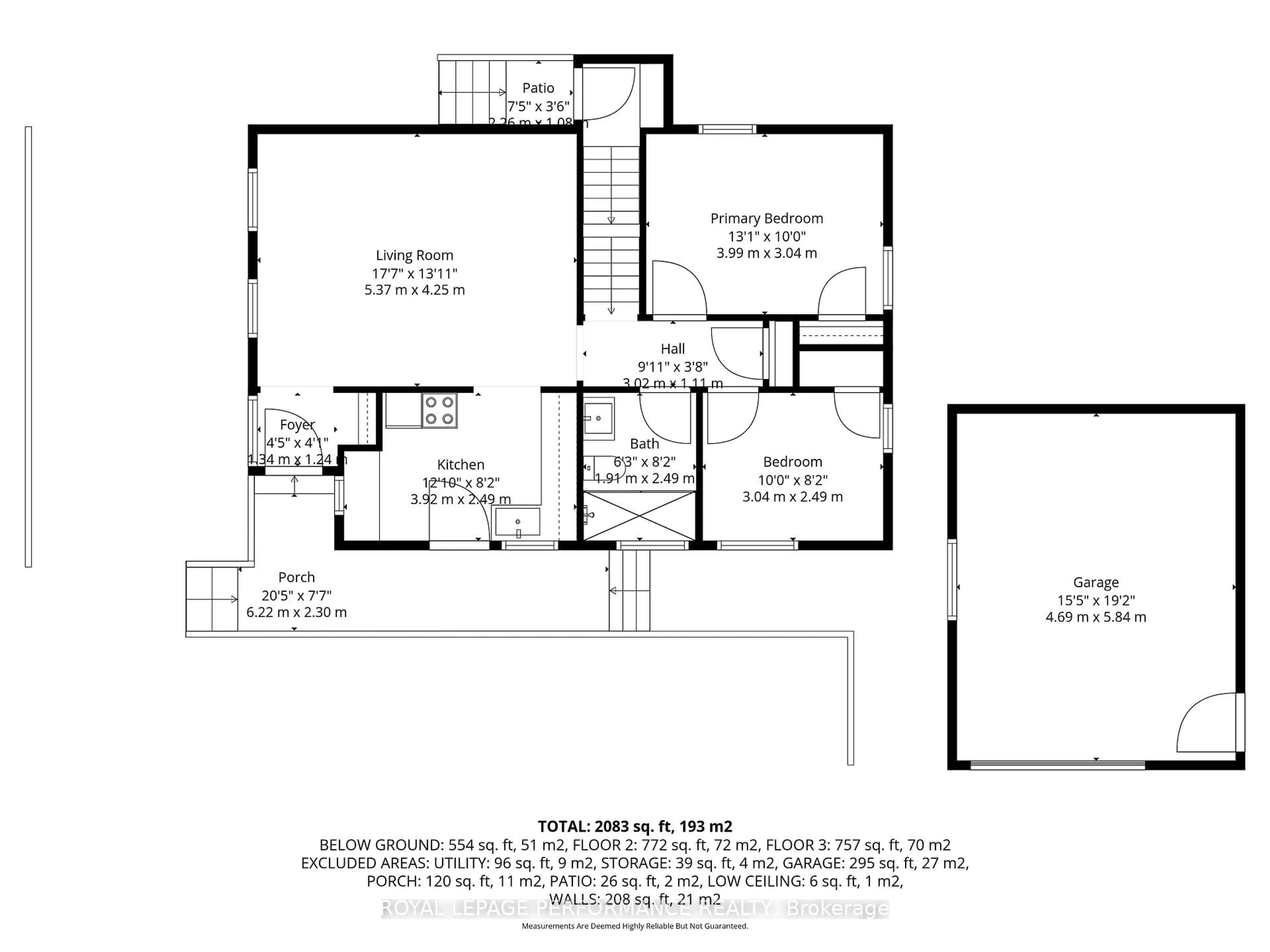 Floor plan for 72 Dagmar Ave, Ottawa Ontario K1L 5T4
