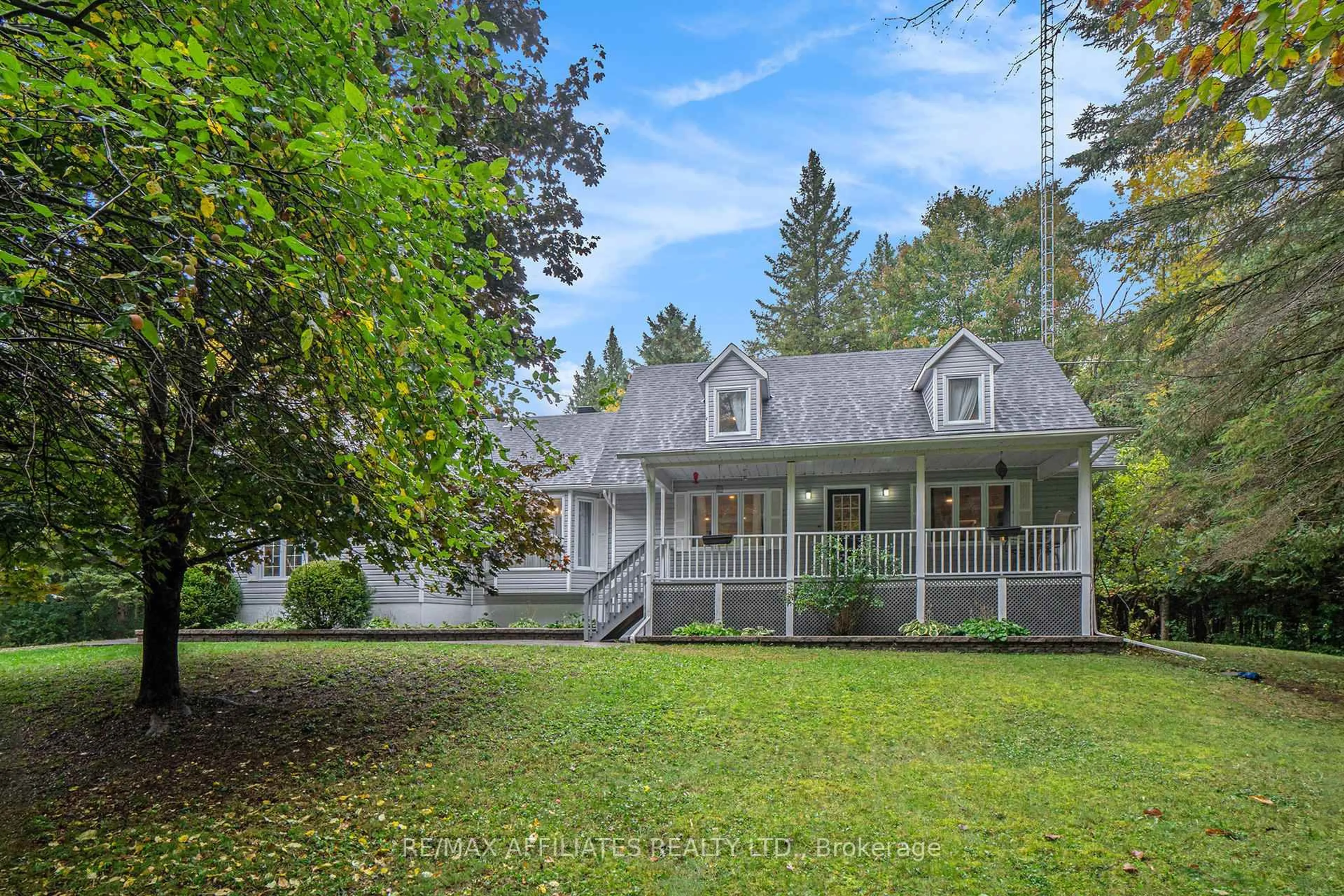 A pic from outside/outdoor area/front of a property/back of a property/a pic from drone, unknown for 160 Hoop's Side Rd Rd, Perth Ontario K7H 0K9