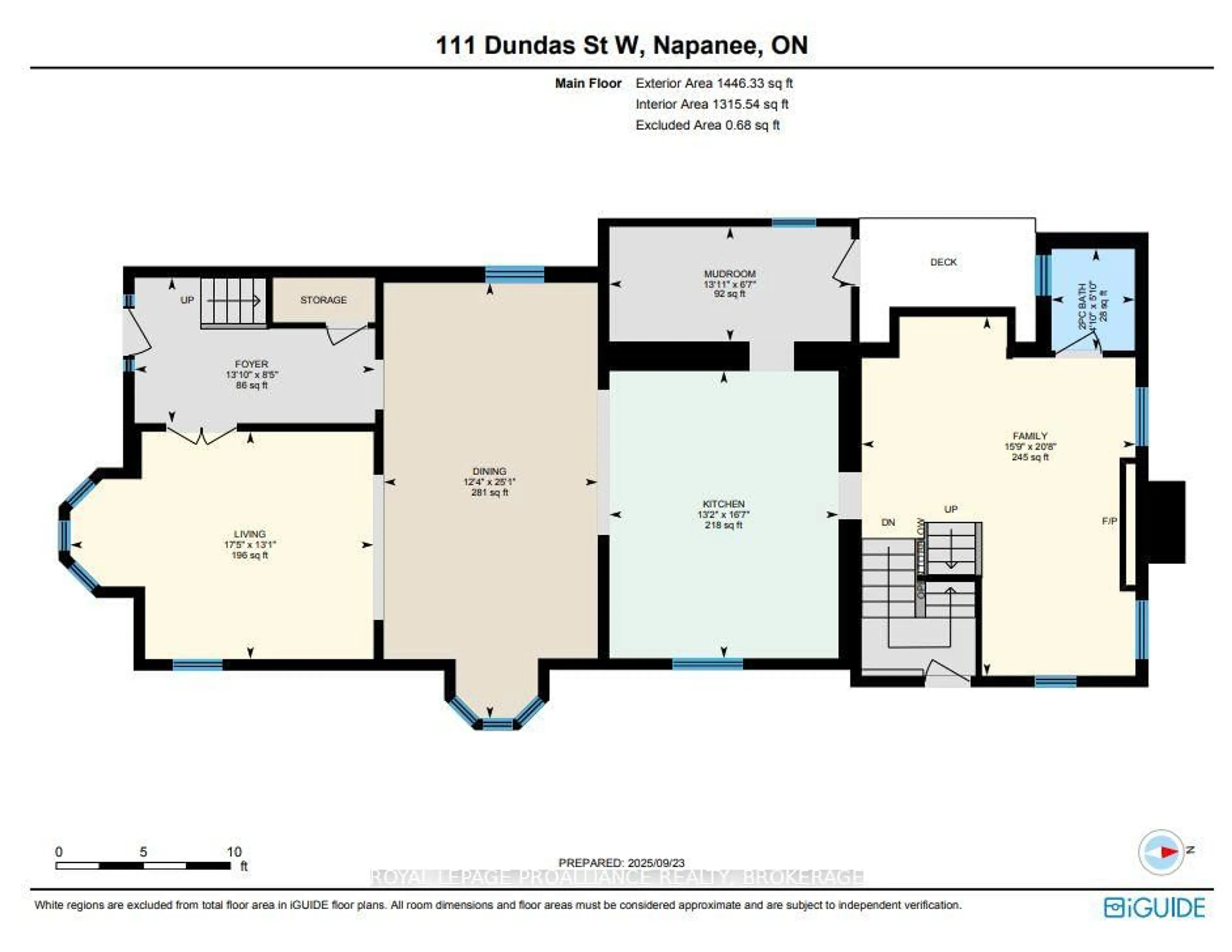 Floor plan for 111 Dundas St, Greater Napanee Ontario K7R 1Z9