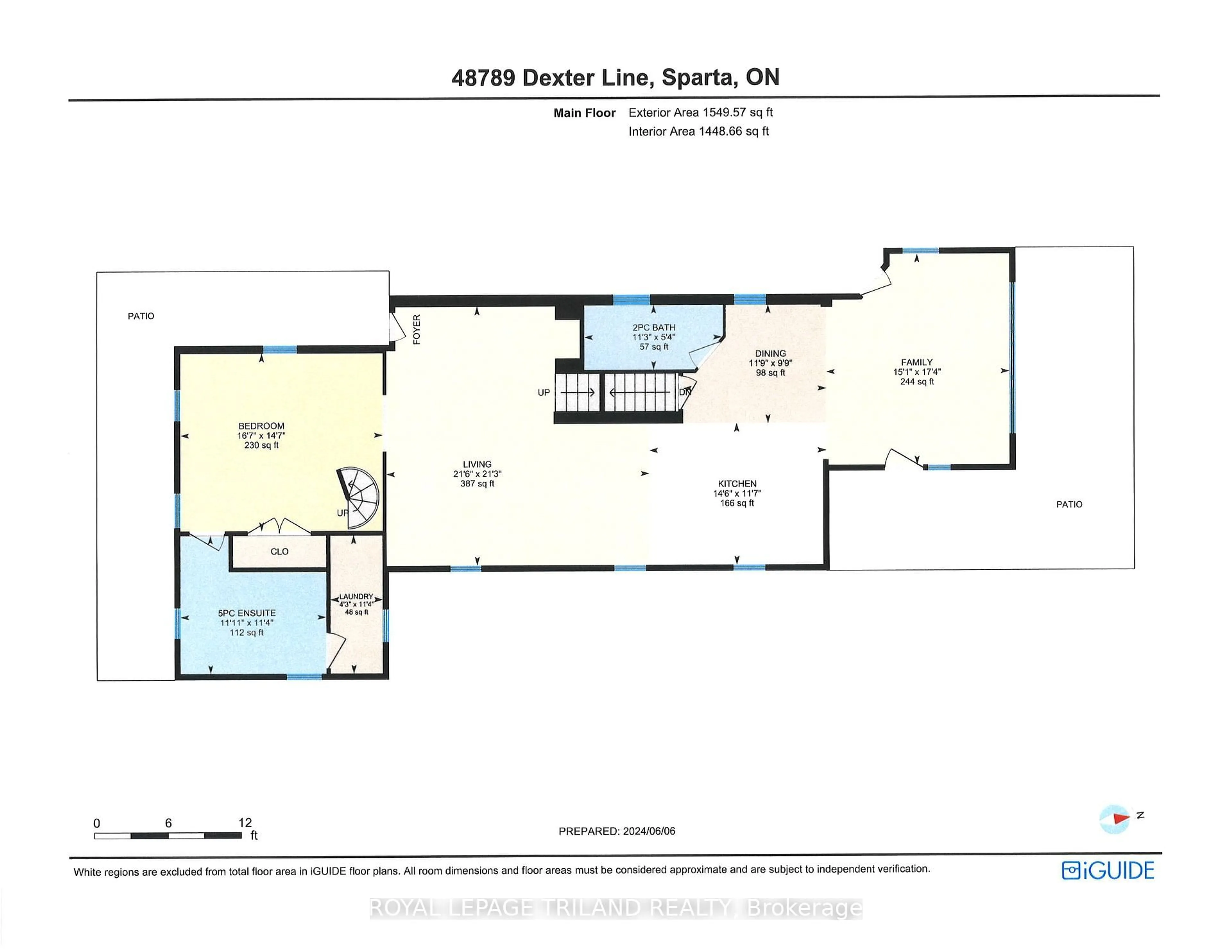 Floor plan for 48789 Dexter Line, Malahide Ontario N0L 2H0
