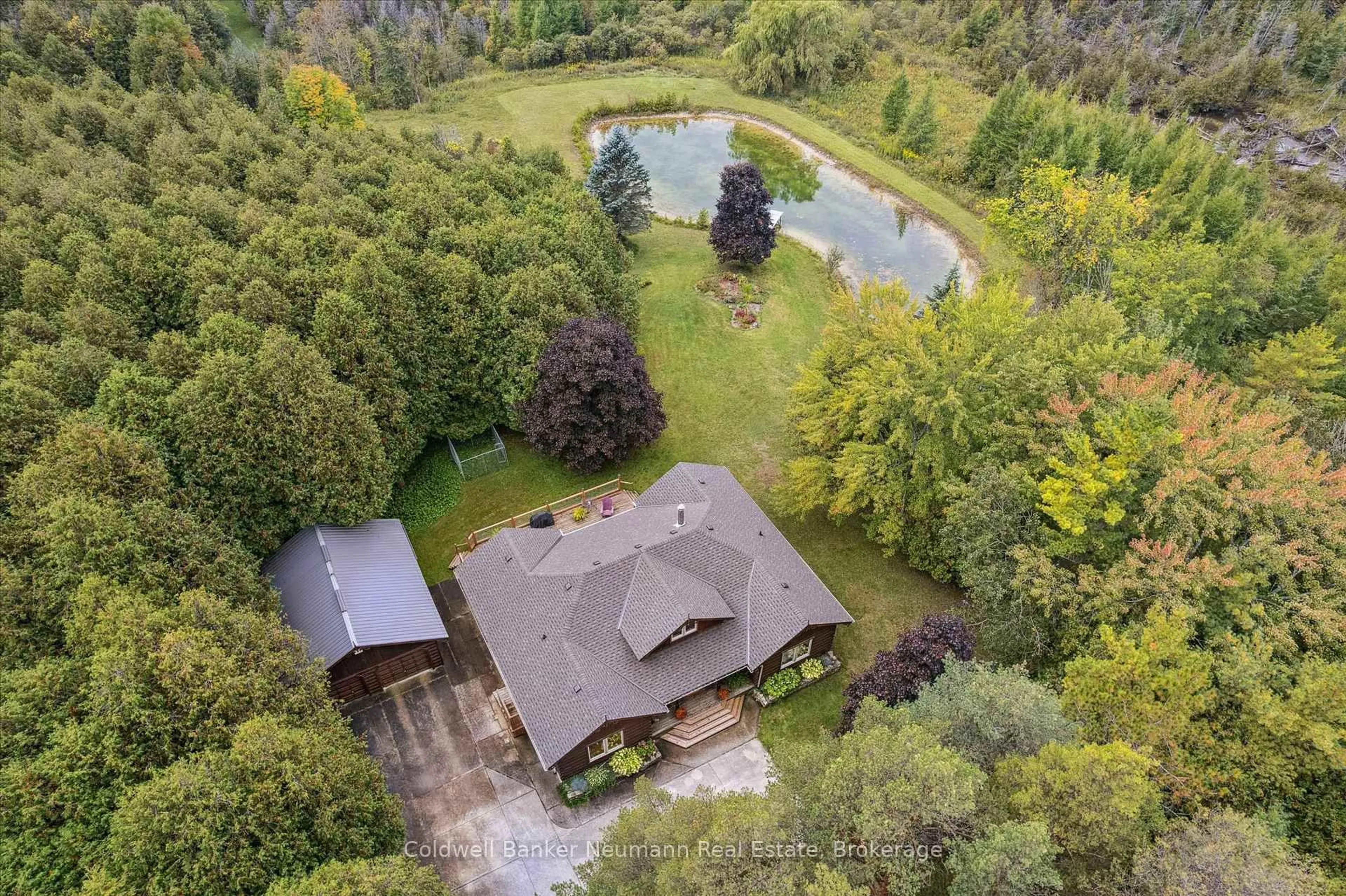 A pic from outside/outdoor area/front of a property/back of a property/a pic from drone, unknown for 403277 Grey Road 4, West Grey Ontario N0G 1R0
