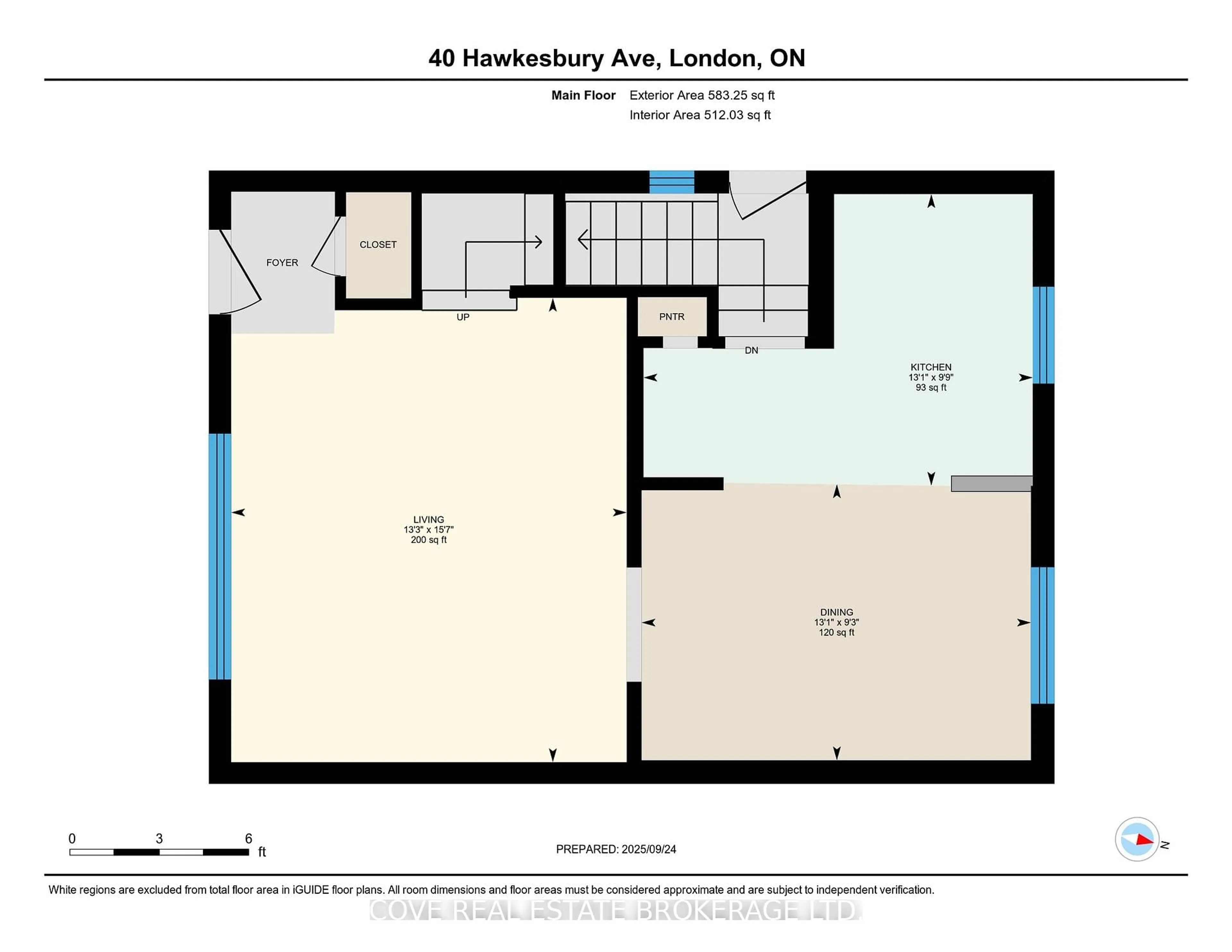 Floor plan for 40 Hawkesbury Ave, London East Ontario N5V 2K1