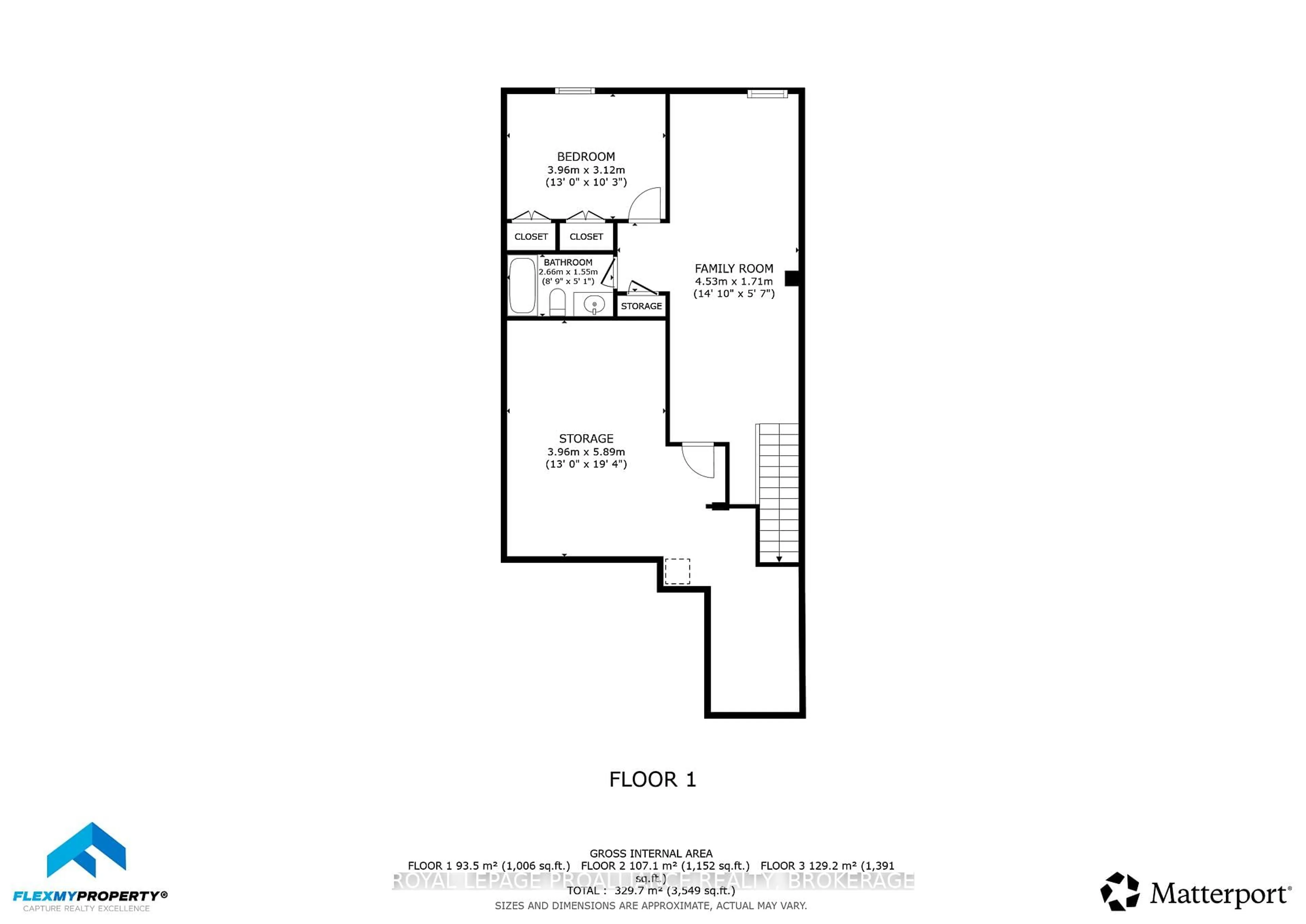 Floor plan for 1335 Grayson Dr, Kingston Ontario K7M 0H3