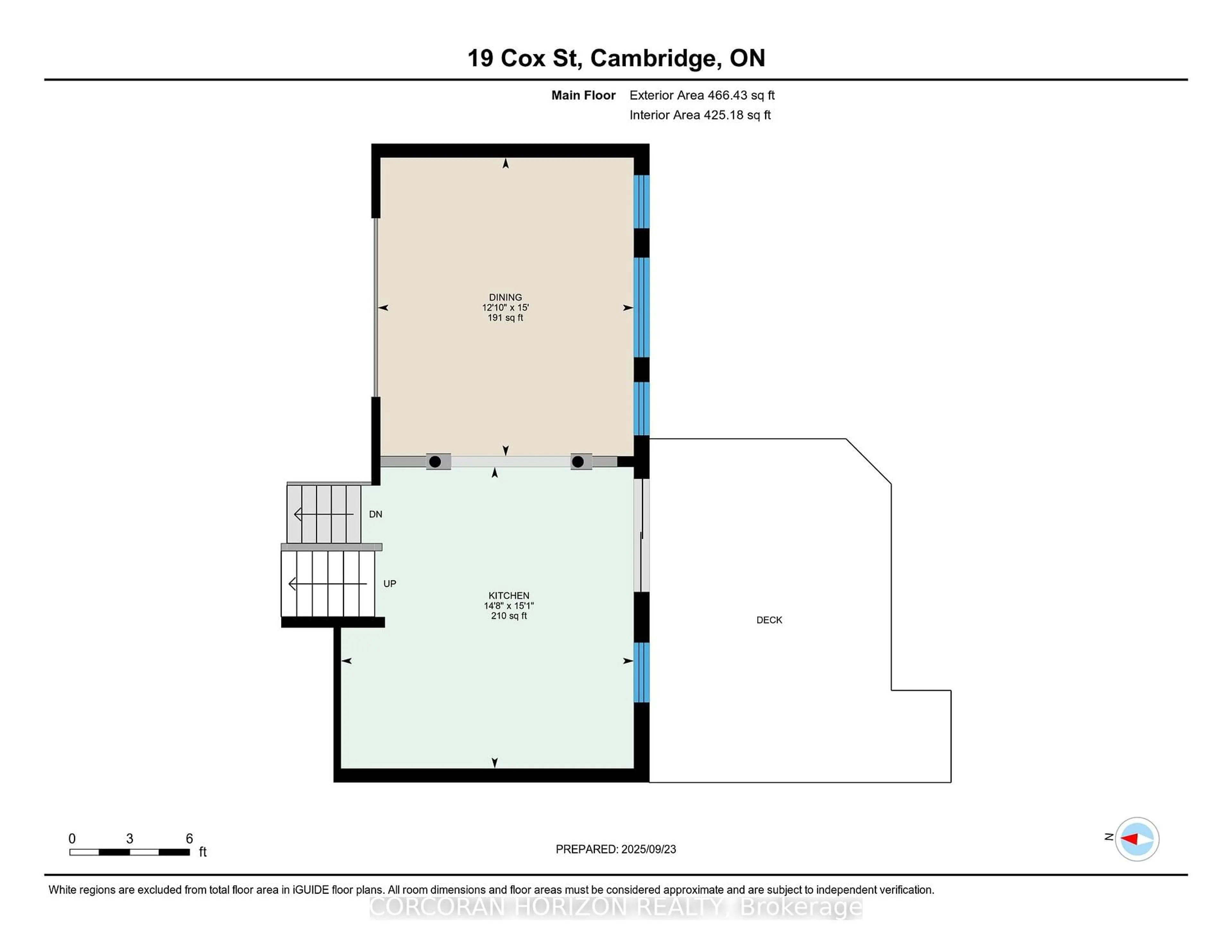 Floor plan for 19 Cox St, Cambridge Ontario N1S 0A3