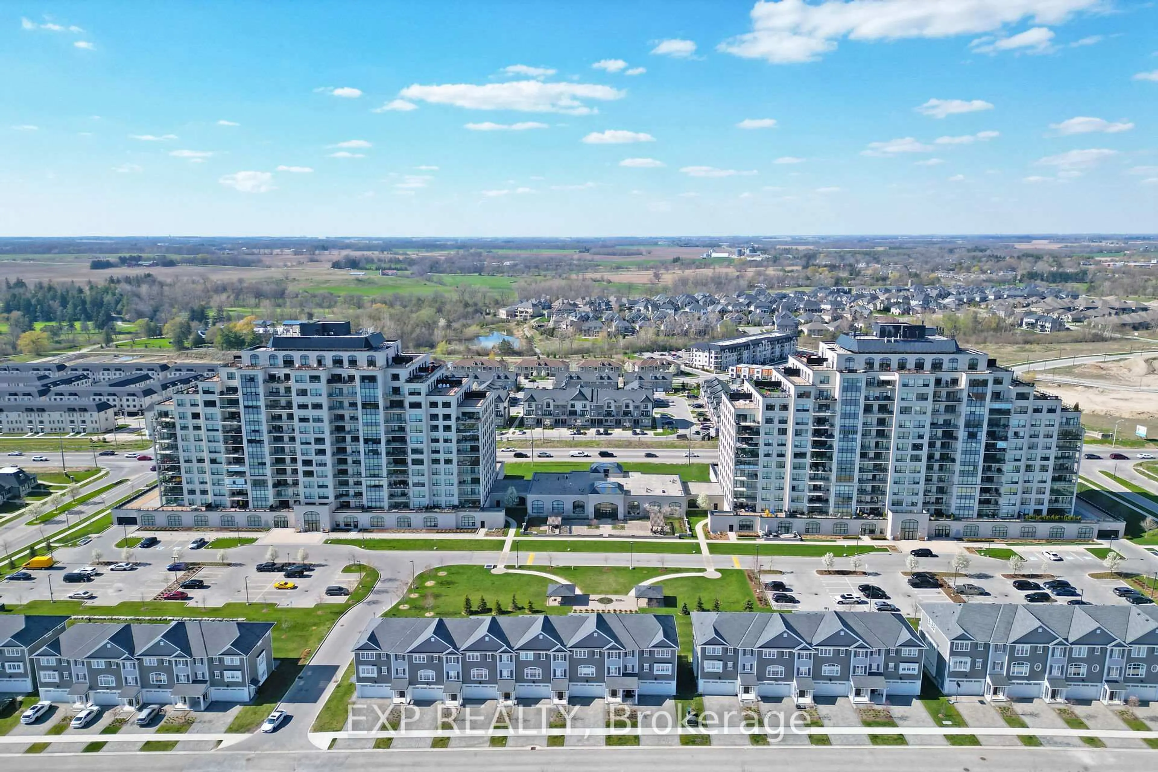 A pic from outside/outdoor area/front of a property/back of a property/a pic from drone, unknown for 260 VILLAGEWALK Blvd #709, London North Ontario N5X 0A6