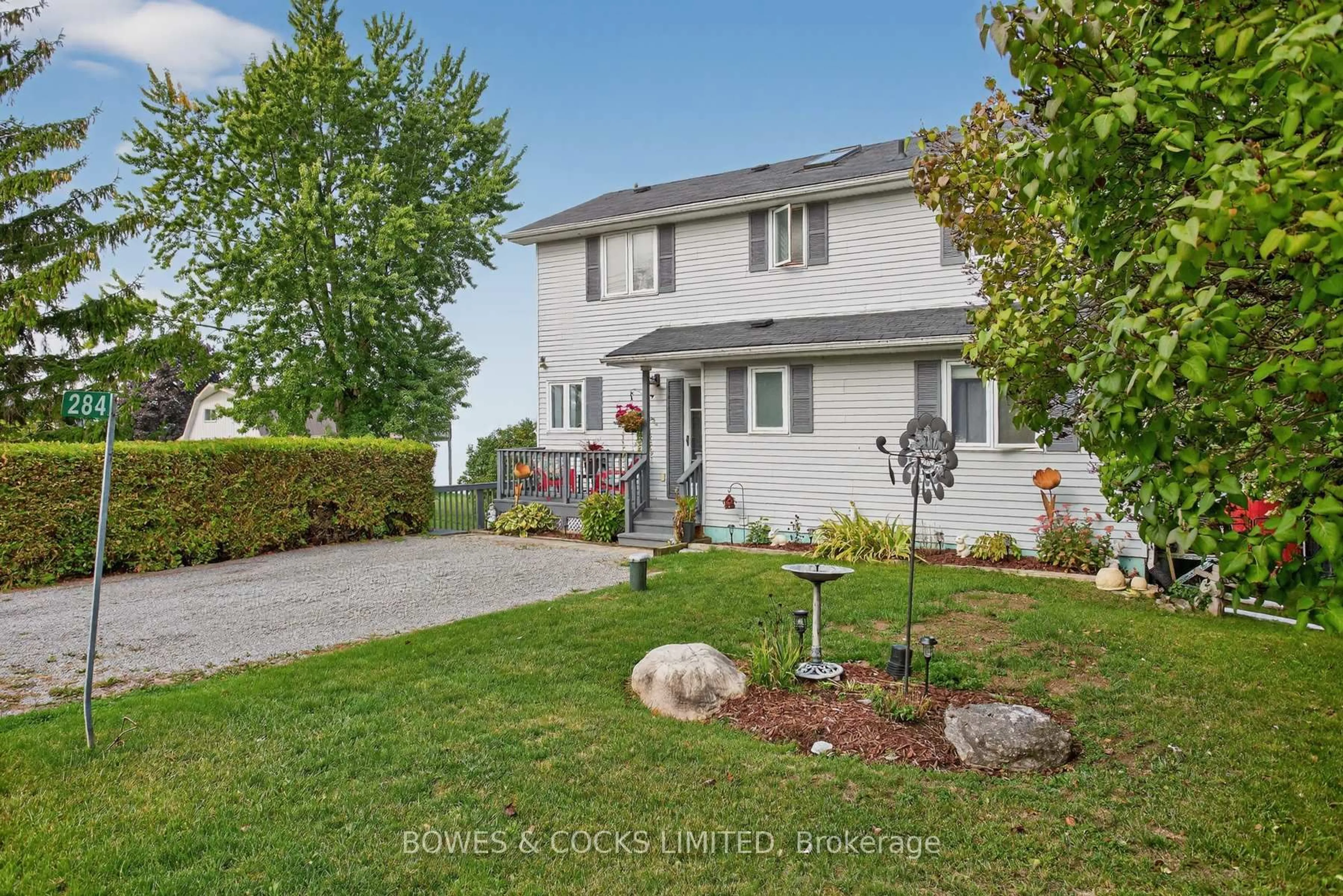 A pic from outside/outdoor area/front of a property/back of a property/a pic from drone, street for 284 Port Hoover Rd, Kawartha Lakes Ontario K9K 1A8