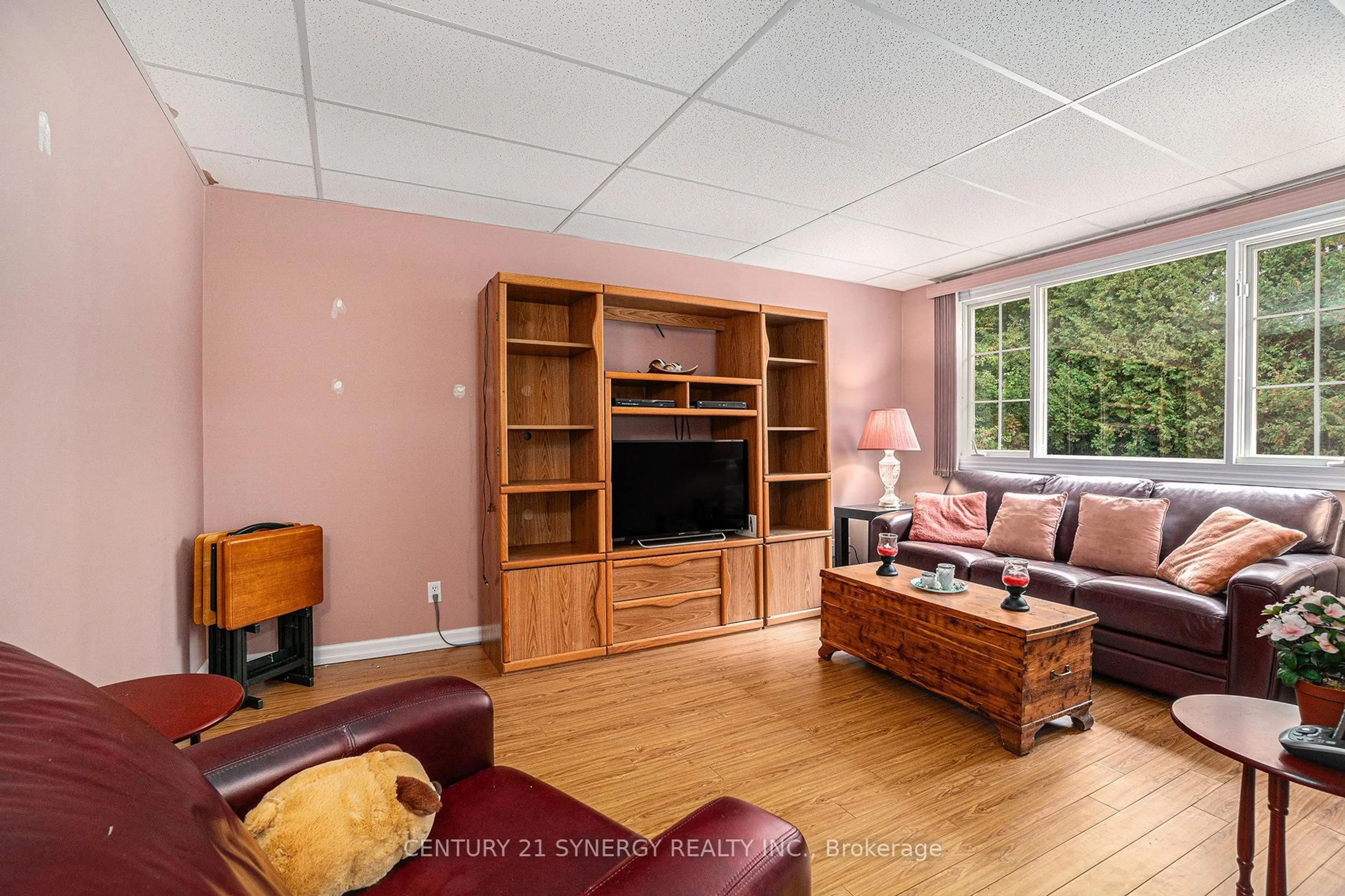 Living room with furniture, wood/laminate floor for 667 Poonamalie Side Rd. Rd, Smiths Falls Ontario K7A 4S4