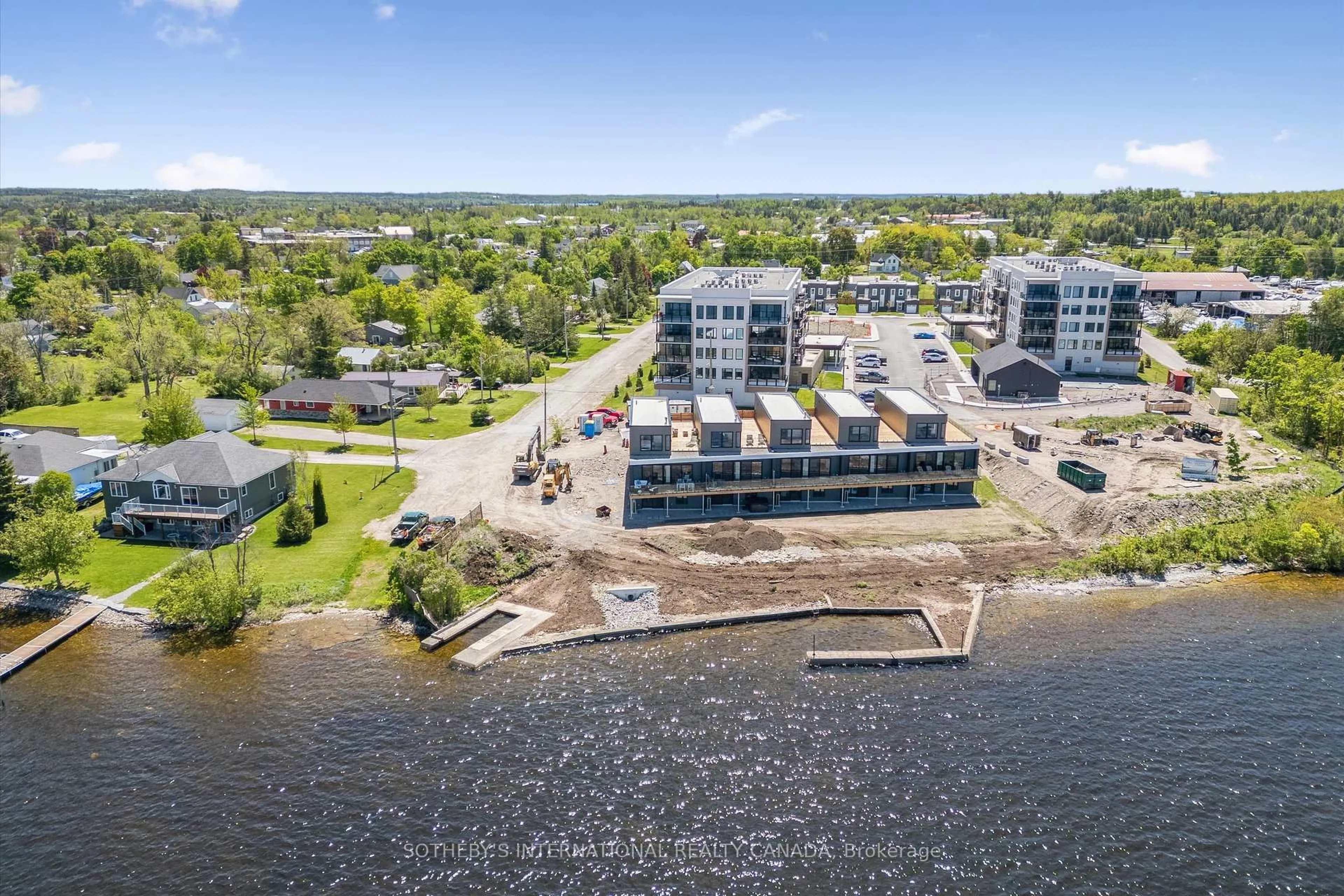 A pic from outside/outdoor area/front of a property/back of a property/a pic from drone, water/lake/river/ocean view for 19B West St N St #17, Kawartha Lakes Ontario K0M 1N0