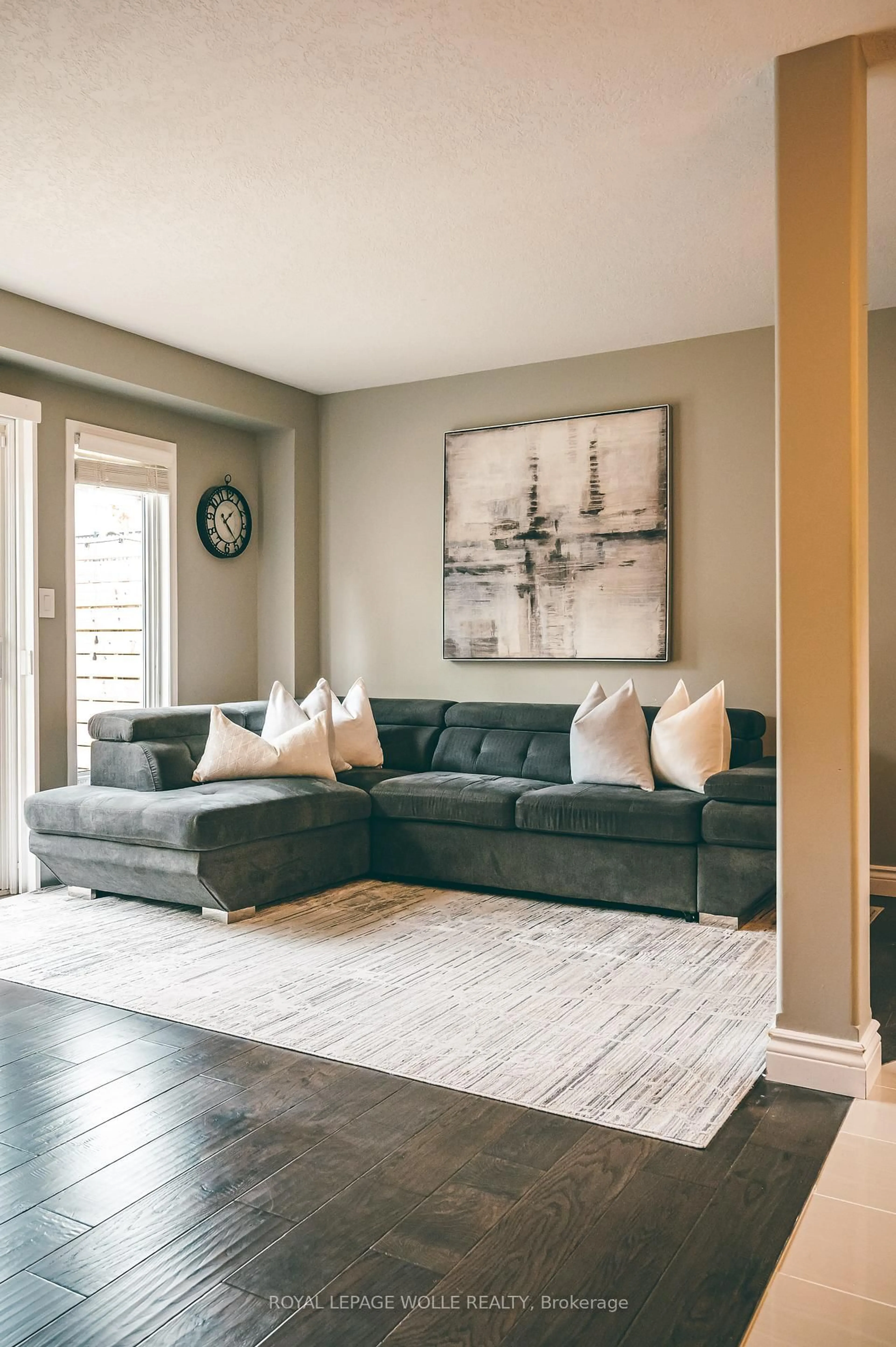 Living room with furniture, unknown for 85 Bankside Dr #K63, Kitchener Ontario N2N 3M4