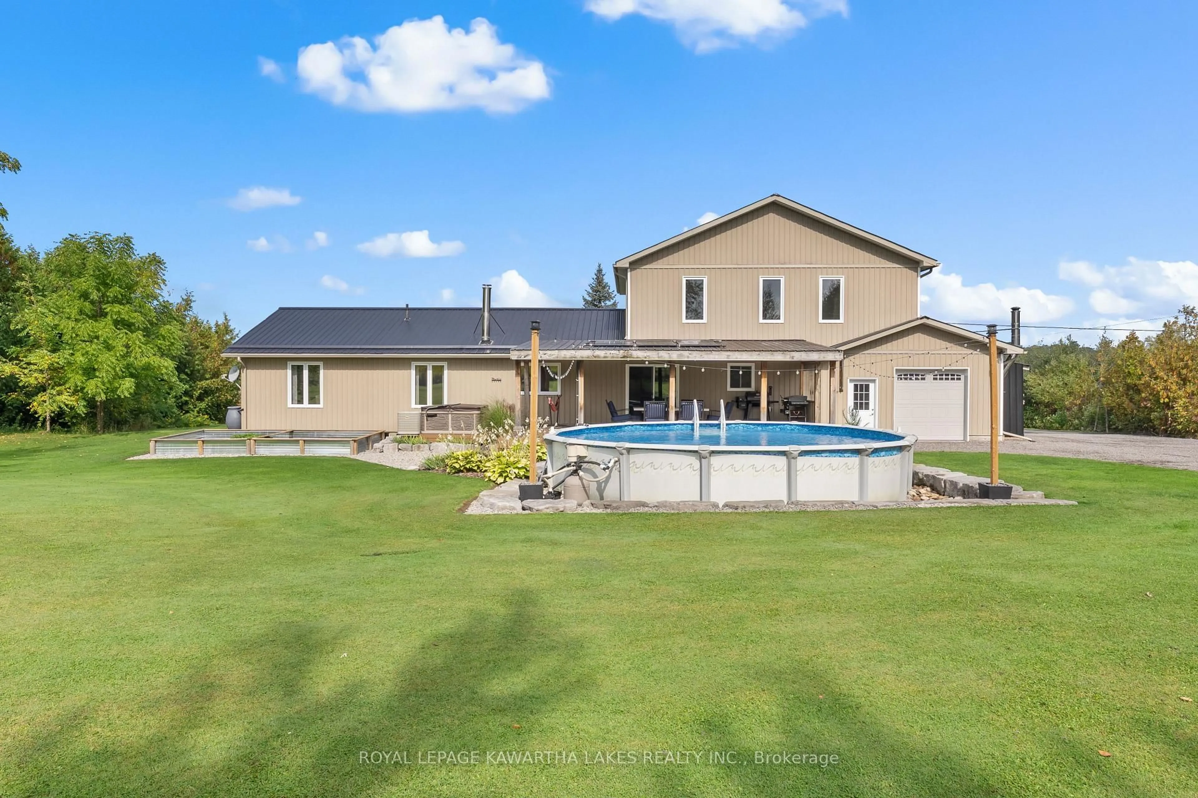 A pic from outside/outdoor area/front of a property/back of a property/a pic from drone, unknown for 1138 Little Britain Rd, Kawartha Lakes Ontario K0M 2C0