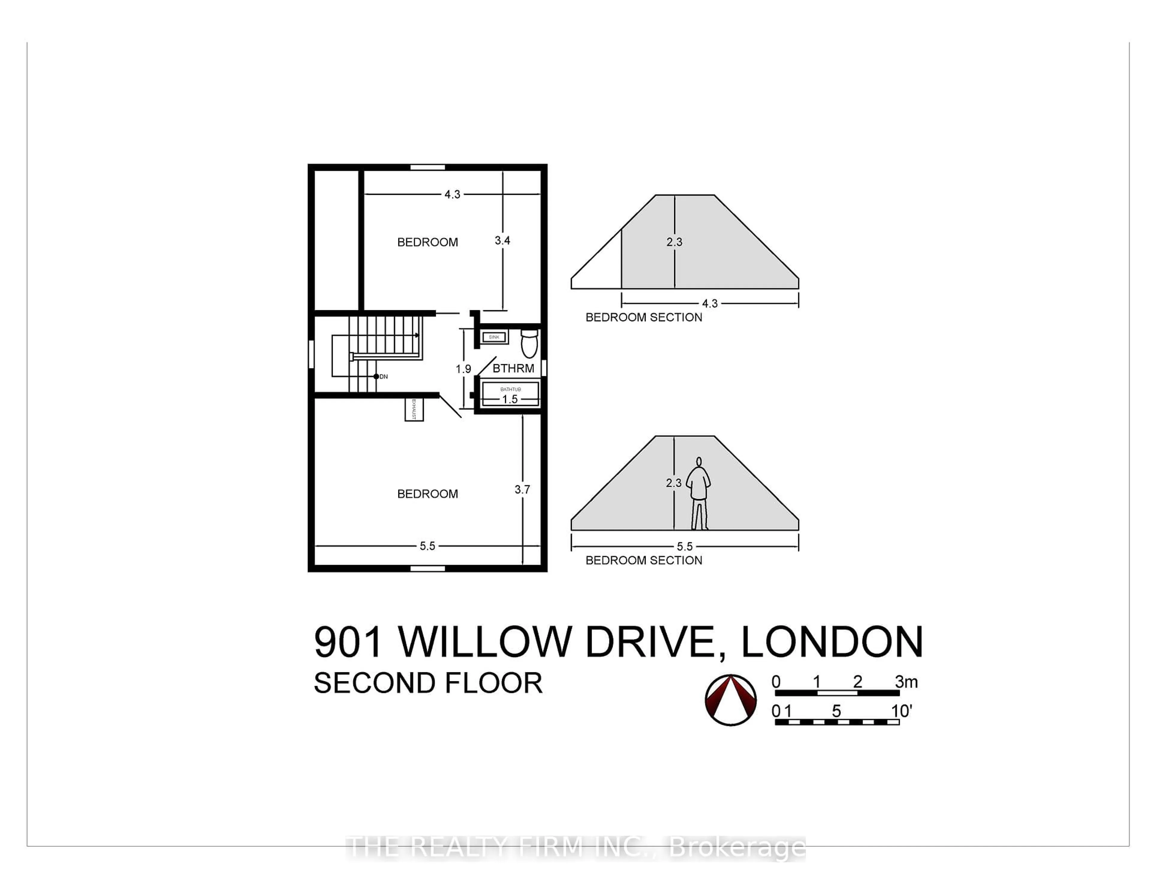 Floor plan for 901 Willow Dr, London South Ontario N6E 1P2