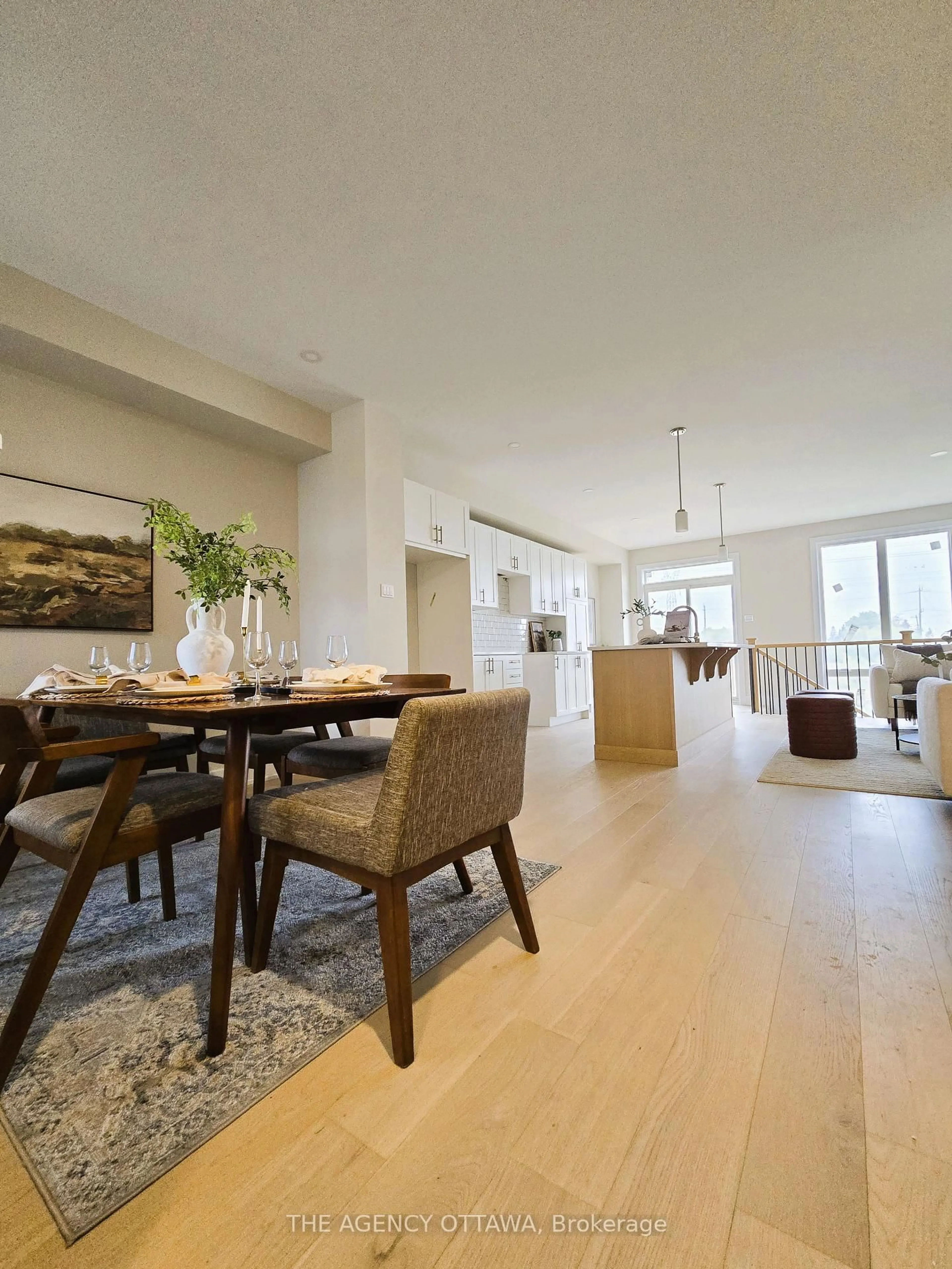 Dining room, wood/laminate floor for 183 CRAIG DUNCAN Terr, Ottawa Ontario K2S 3C6
