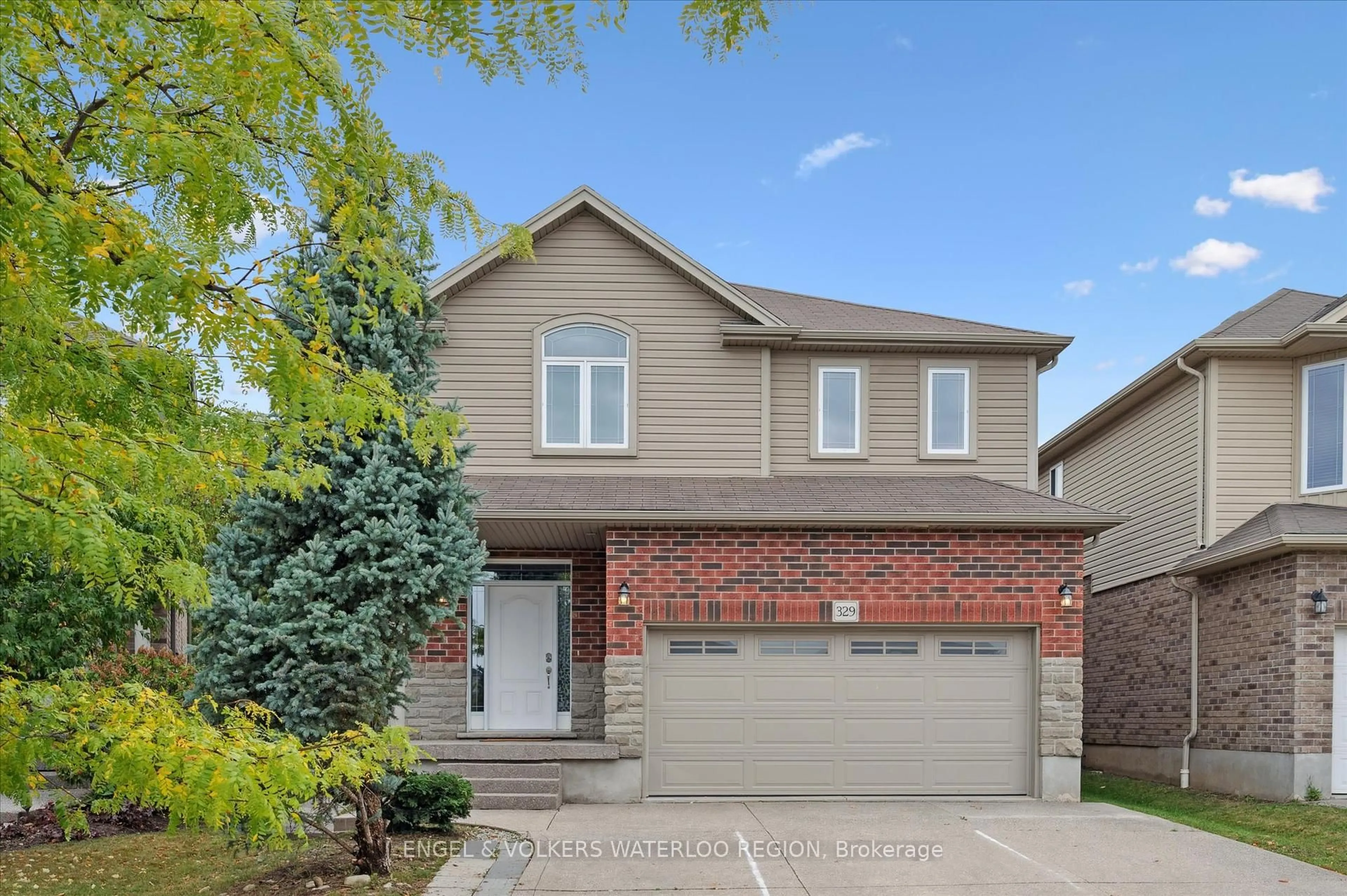 Home with brick exterior material, street for 329 Westpark Cres, Waterloo Ontario N2T 0A3