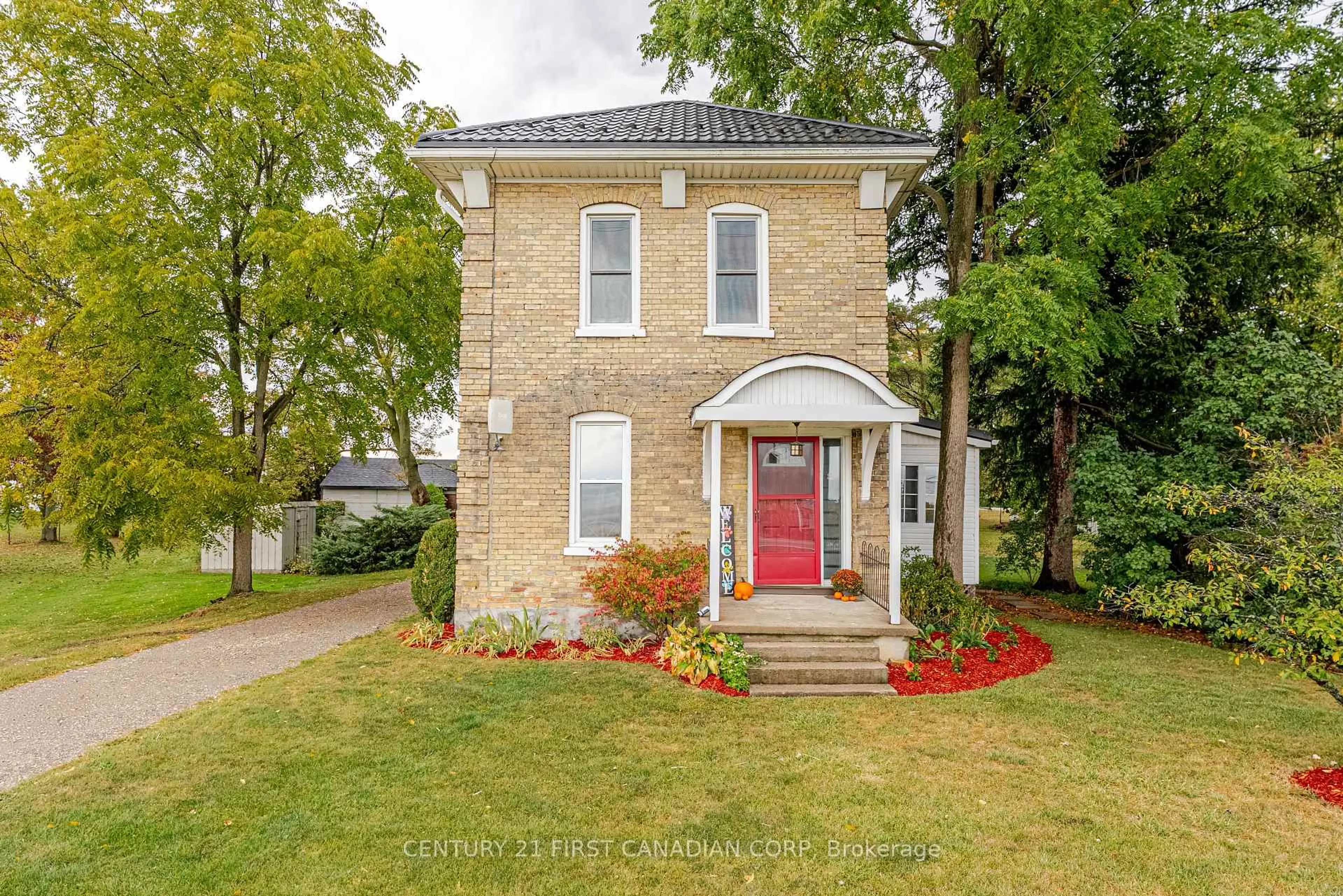 Home with brick exterior material, street for 38214 Fingal Line, Southwold Ontario N5P 3S5