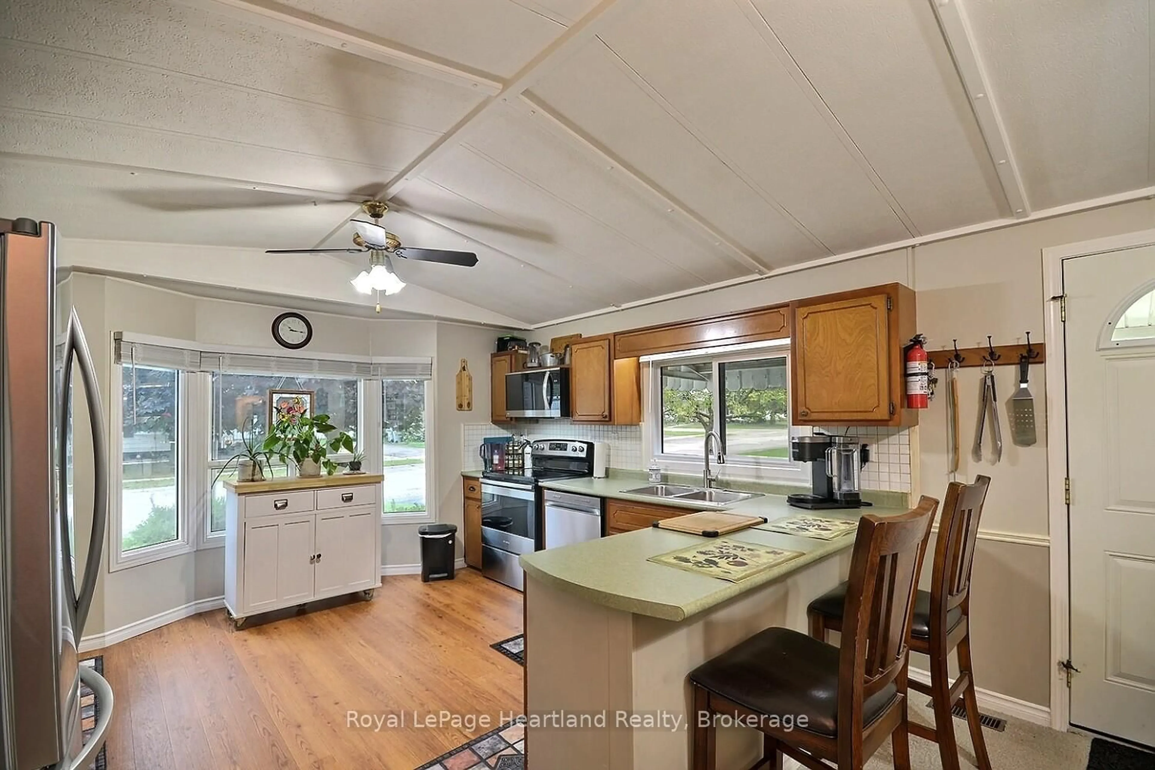 Open concept kitchen, ceramic/tile floor for 35 Kalisch Ave, South Huron Ontario N0M 1S3