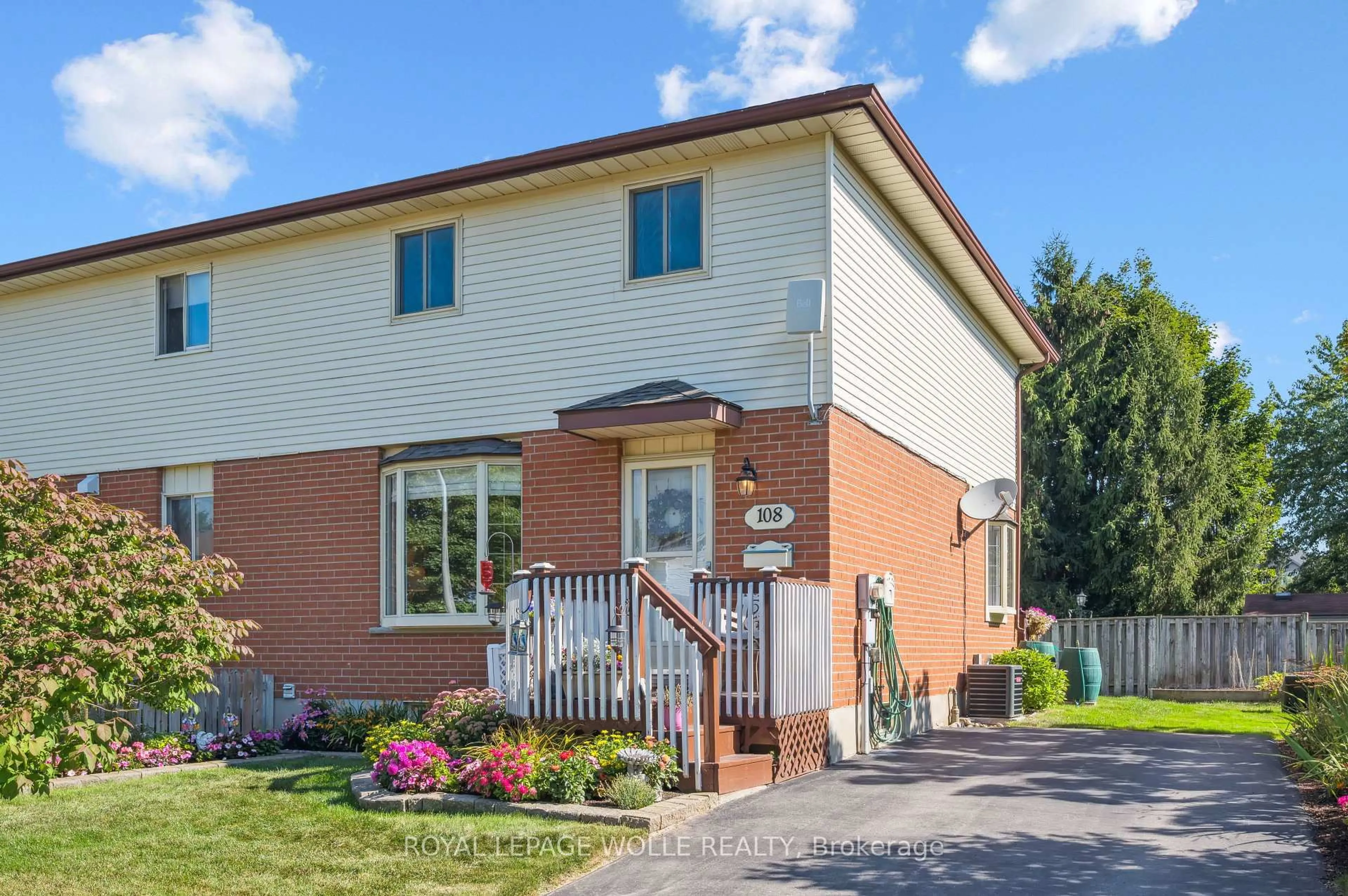 Home with brick exterior material, street for 108 Penelope Dr, Kitchener Ontario N2N 3C7