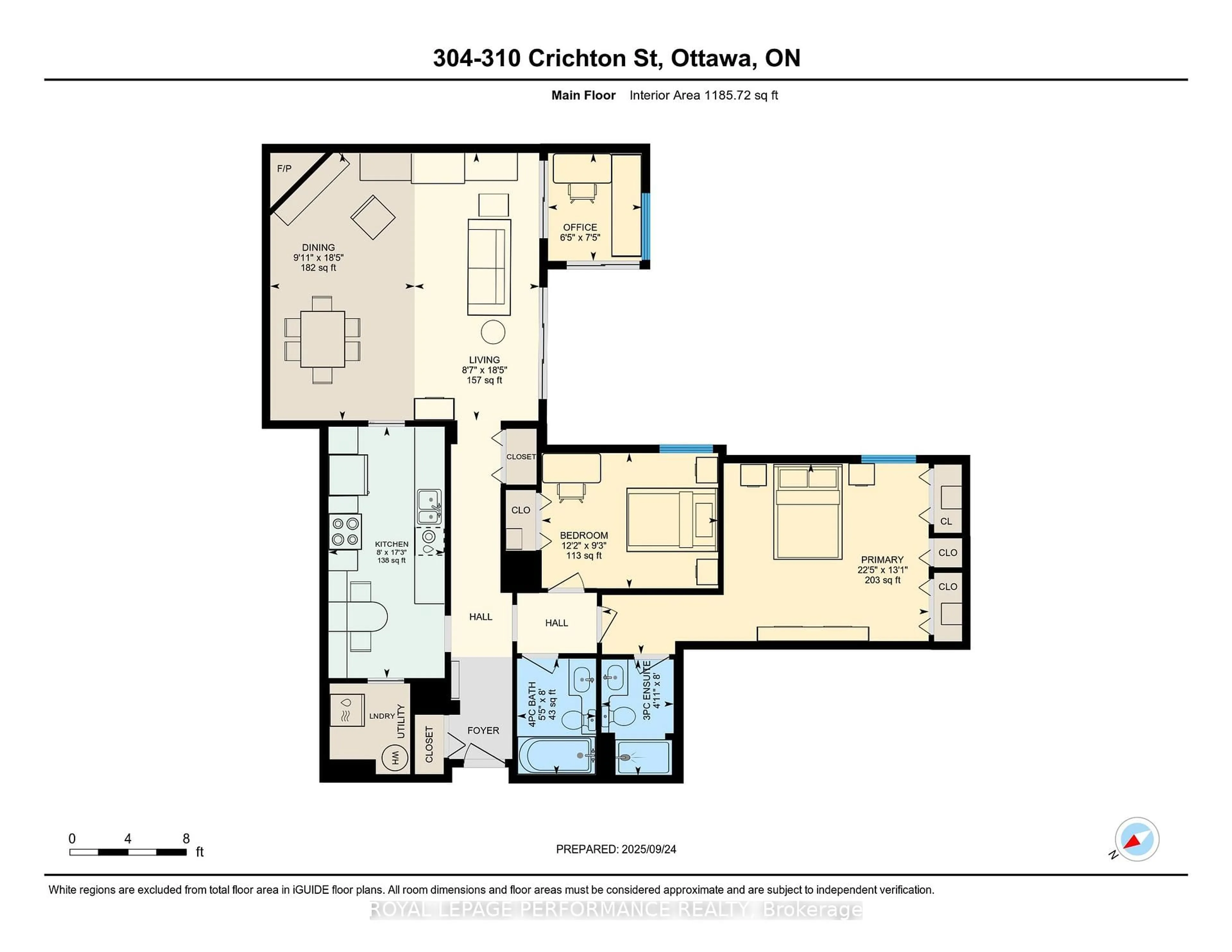 Floor plan for 310 Crichton St #304, Ottawa Ontario K1M 1W5
