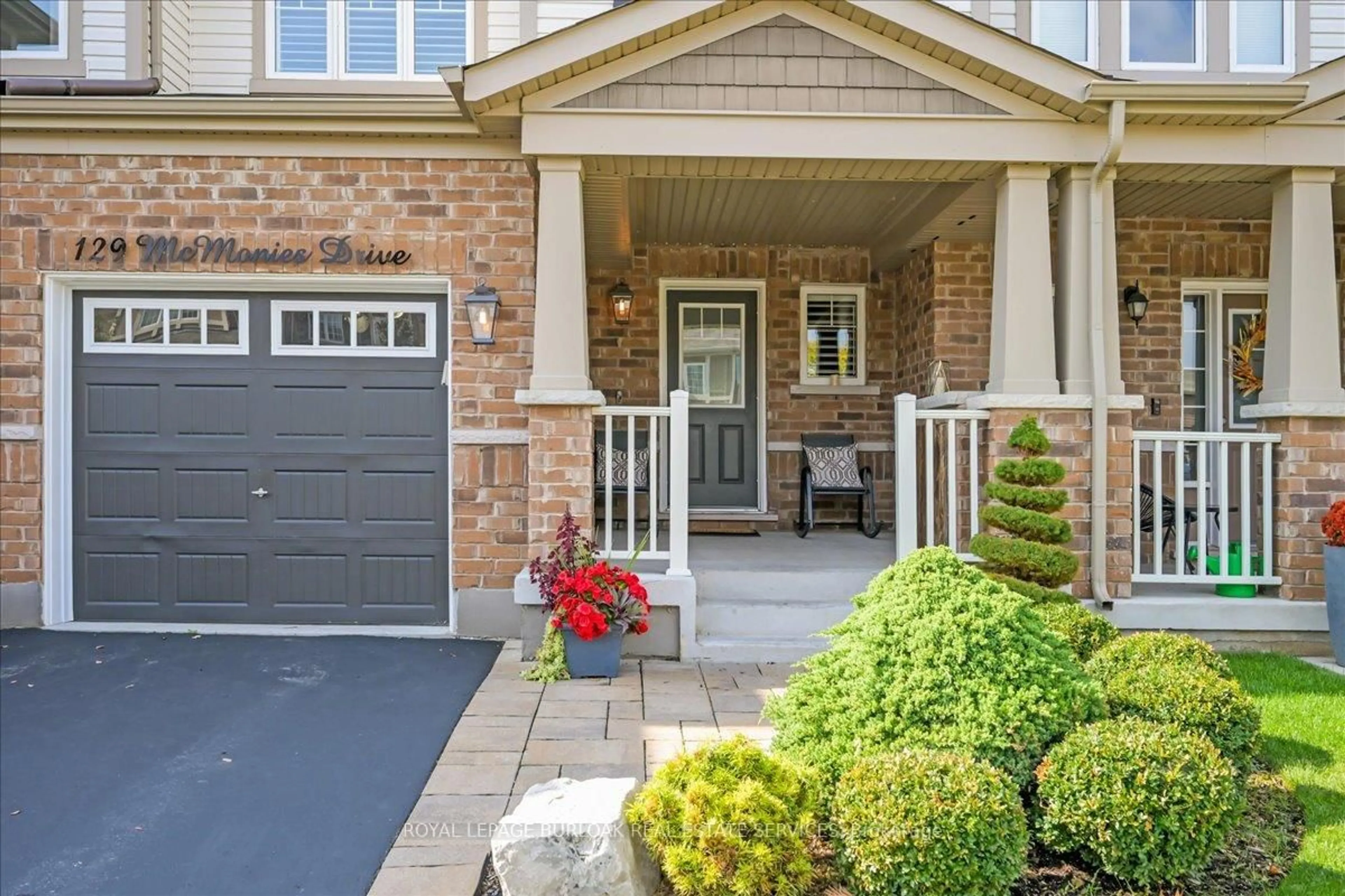 Home with brick exterior material, street for 129 McMonies Dr, Hamilton Ontario L8B 0A6