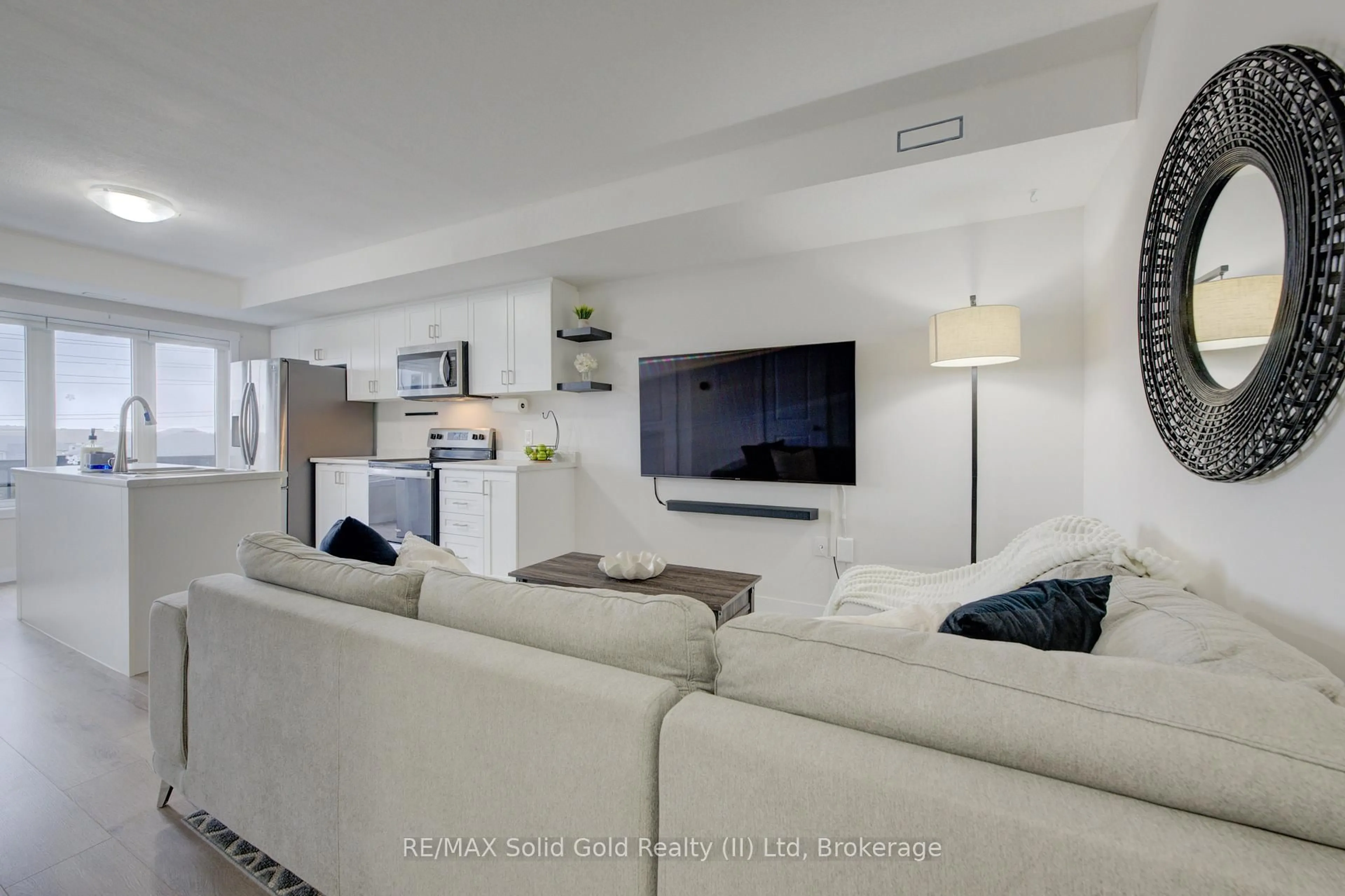 Living room with furniture, unknown for 160 Rochefort St #A4, Kitchener Ontario N2R 0P5