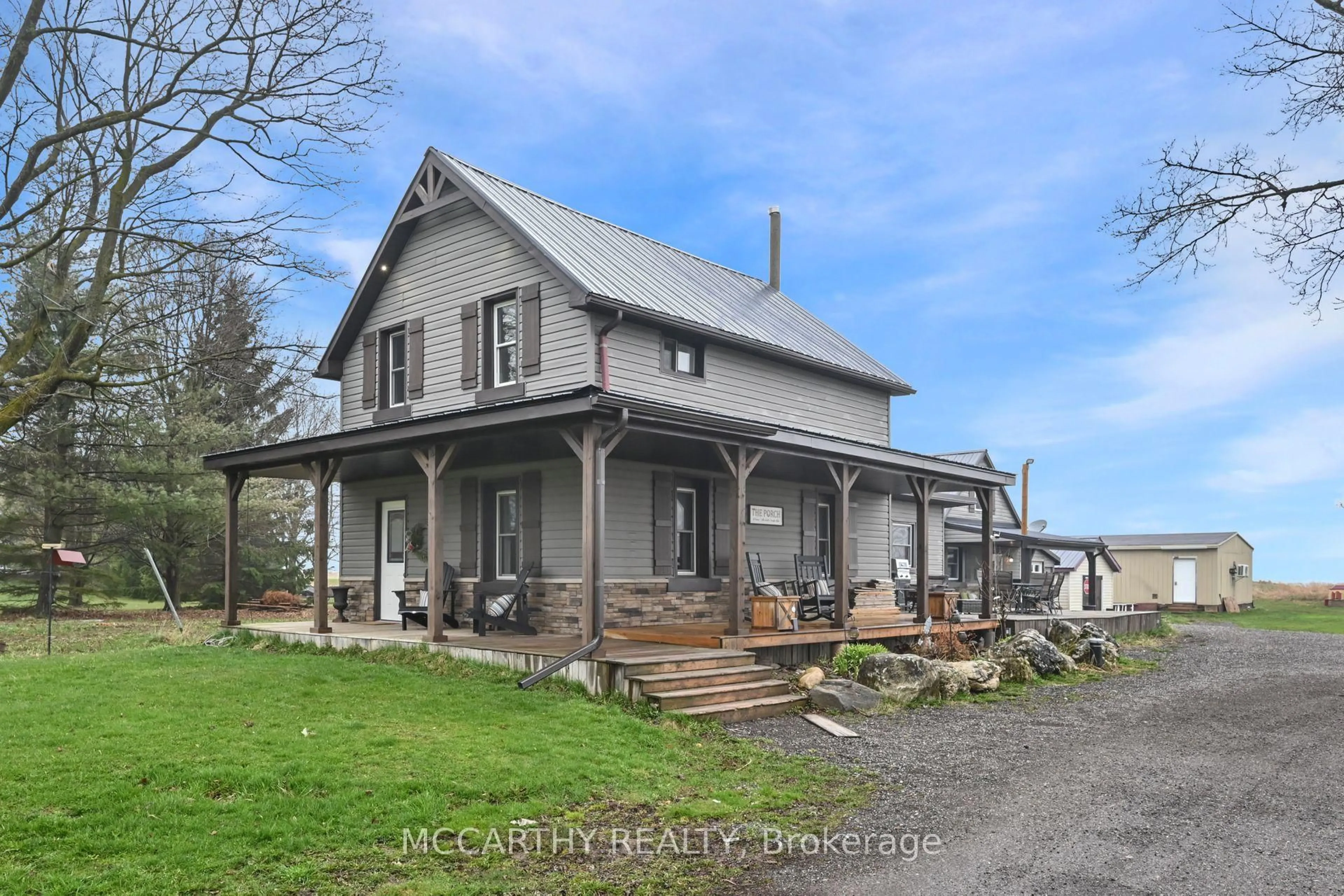 A pic from outside/outdoor area/front of a property/back of a property/a pic from drone, building for 436139 4th Line, Melancthon Ontario L9V 2V2