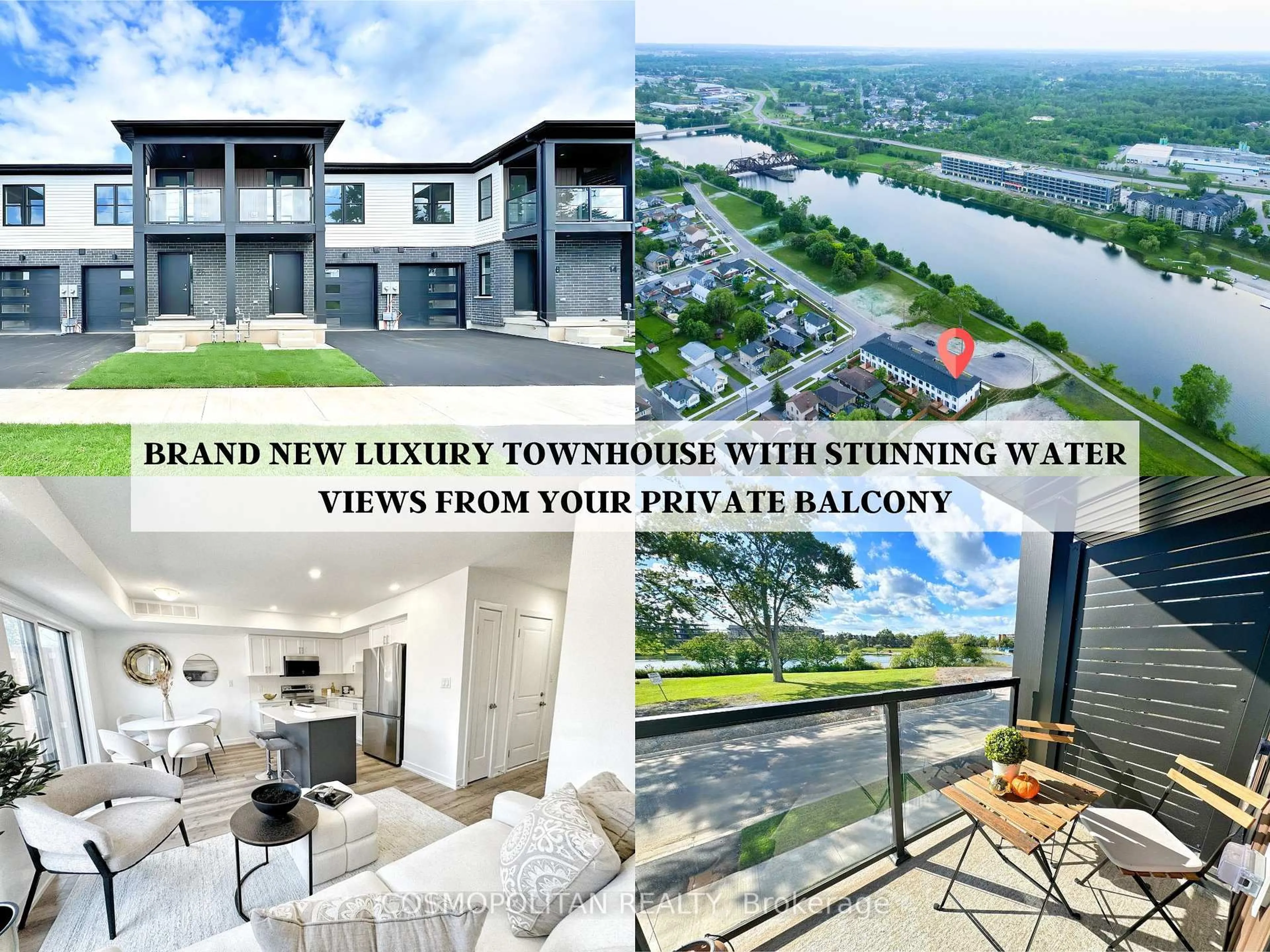 A pic from outside/outdoor area/front of a property/back of a property/a pic from drone, water/lake/river/ocean view for 22 Marina Pl, Welland Ontario L3B 0N7