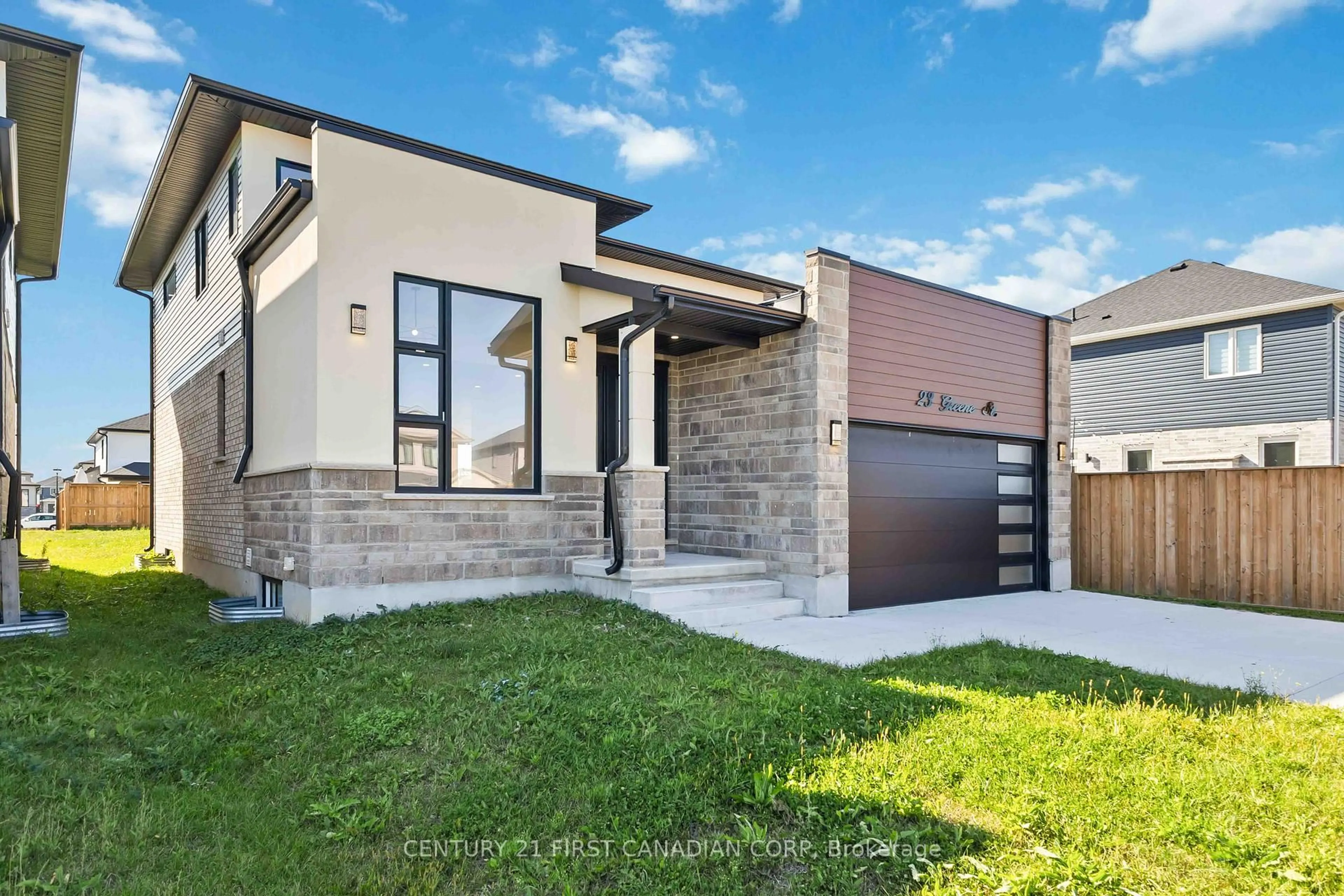Home with brick exterior material, street for 23 GREENE St, South Huron Ontario N0M 1S3