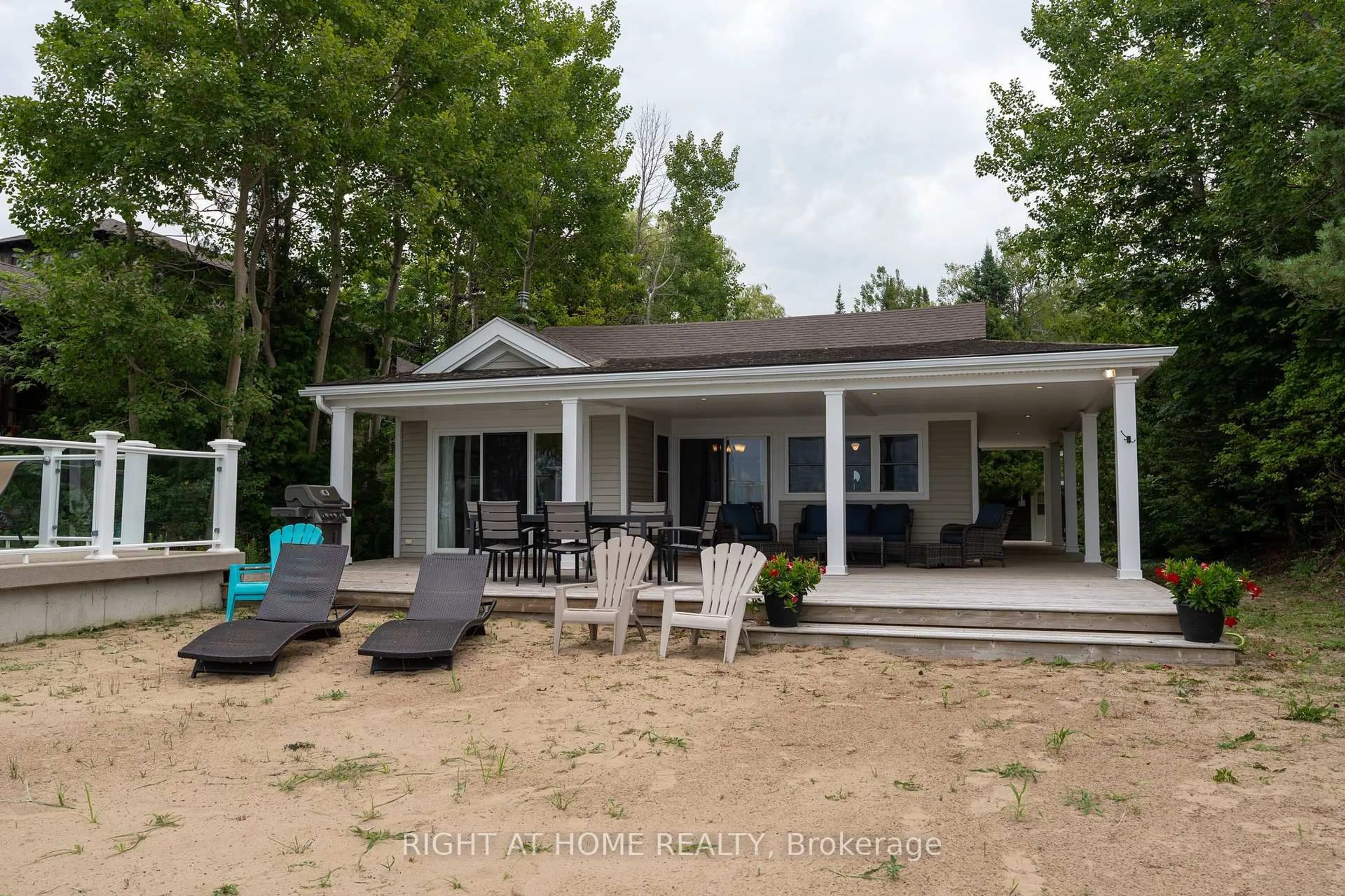 A pic from outside/outdoor area/front of a property/back of a property/a pic from drone, water/lake/river/ocean view for 86647 Amberley Beach Rd Rd, Ashfield-Colborne-Wawanosh Ontario N7A 3Y4